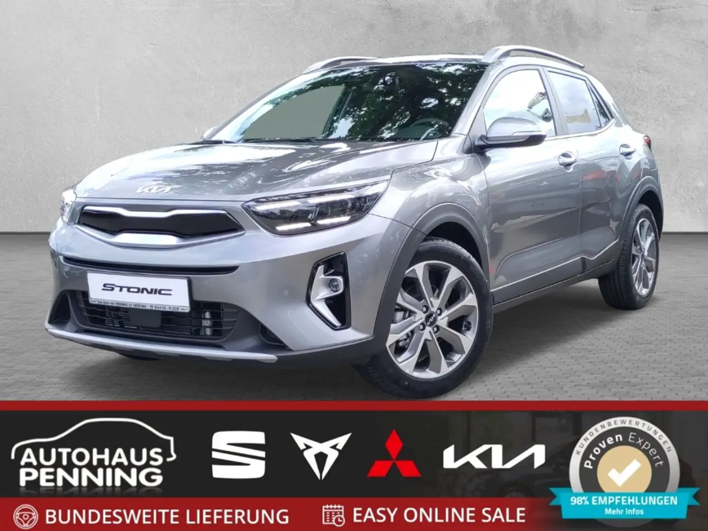 Kia Stonic 1.0T PLATINUM / UPE: 31.850,- € / DCT7 GD HÖHER LE Grau - 1