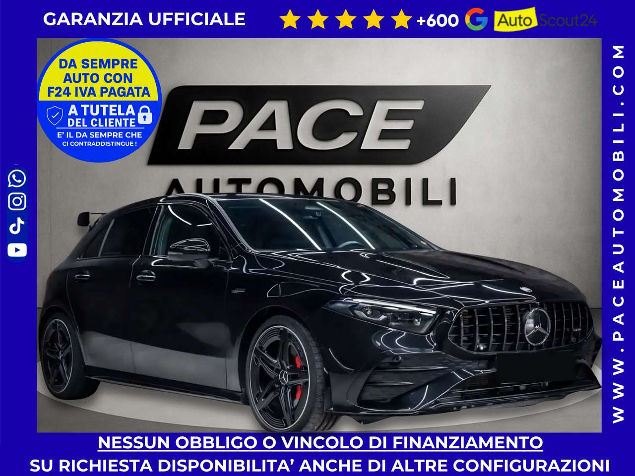 Mercedes-Benz A 35 AMG 4 MATIC AERO PACK LED NAVI KAMERA NIGHT PACK TETTO