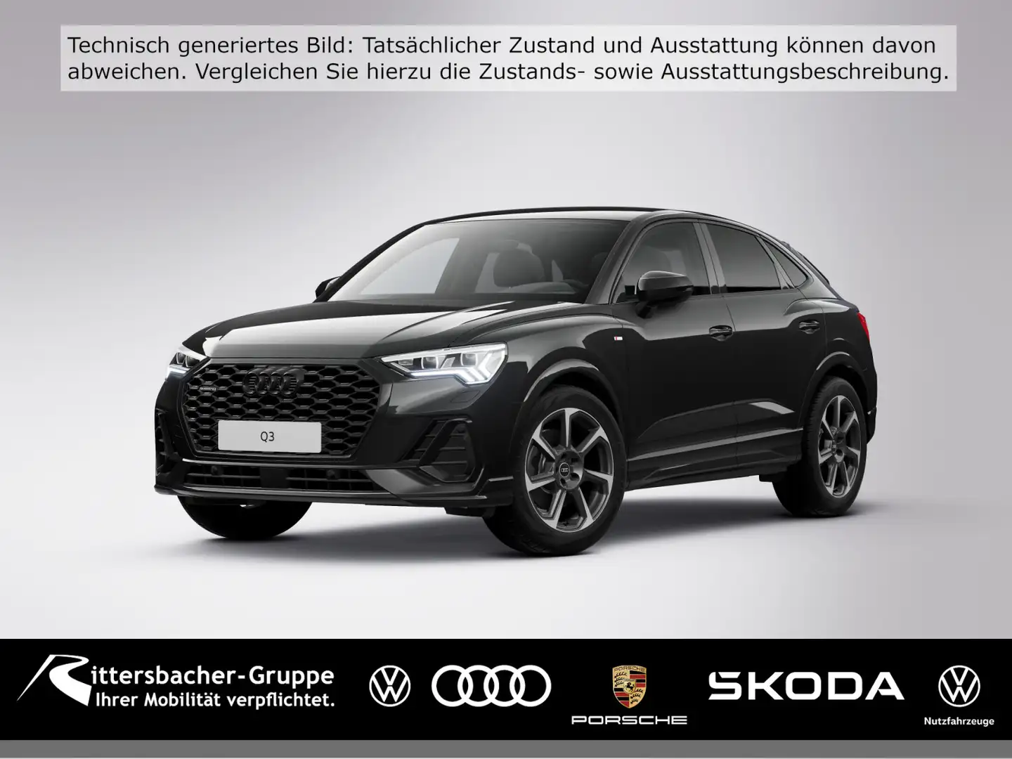 Audi Q3 40 TFSI quattro s-line BusiPaket Ma Schwarz - 1