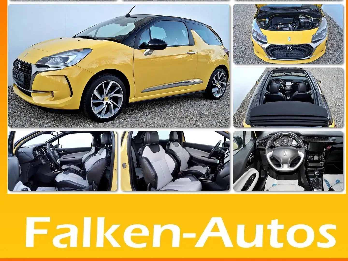 Citroen DS3 1.6 BlueHDI 120 SPORT CHIC + *AUCH MIT GARANTIE* Gelb - 1
