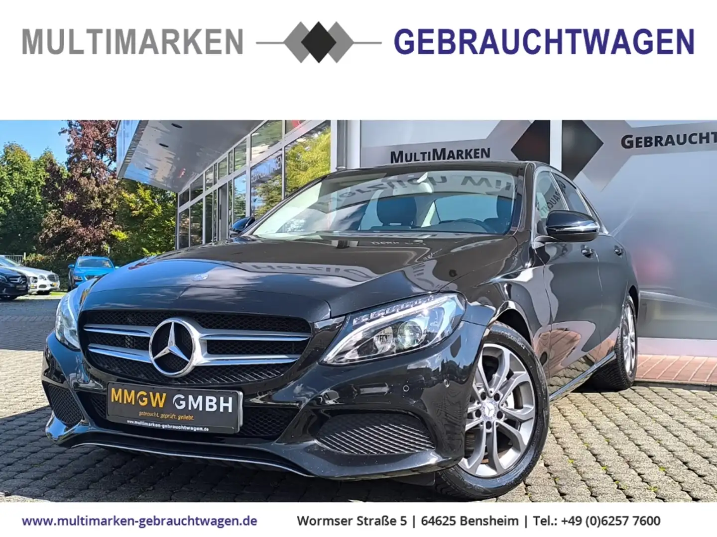 Mercedes-Benz C 200 AVANTGARDE d G-Tronic Plus Navi/LED/Klima Noir - 1