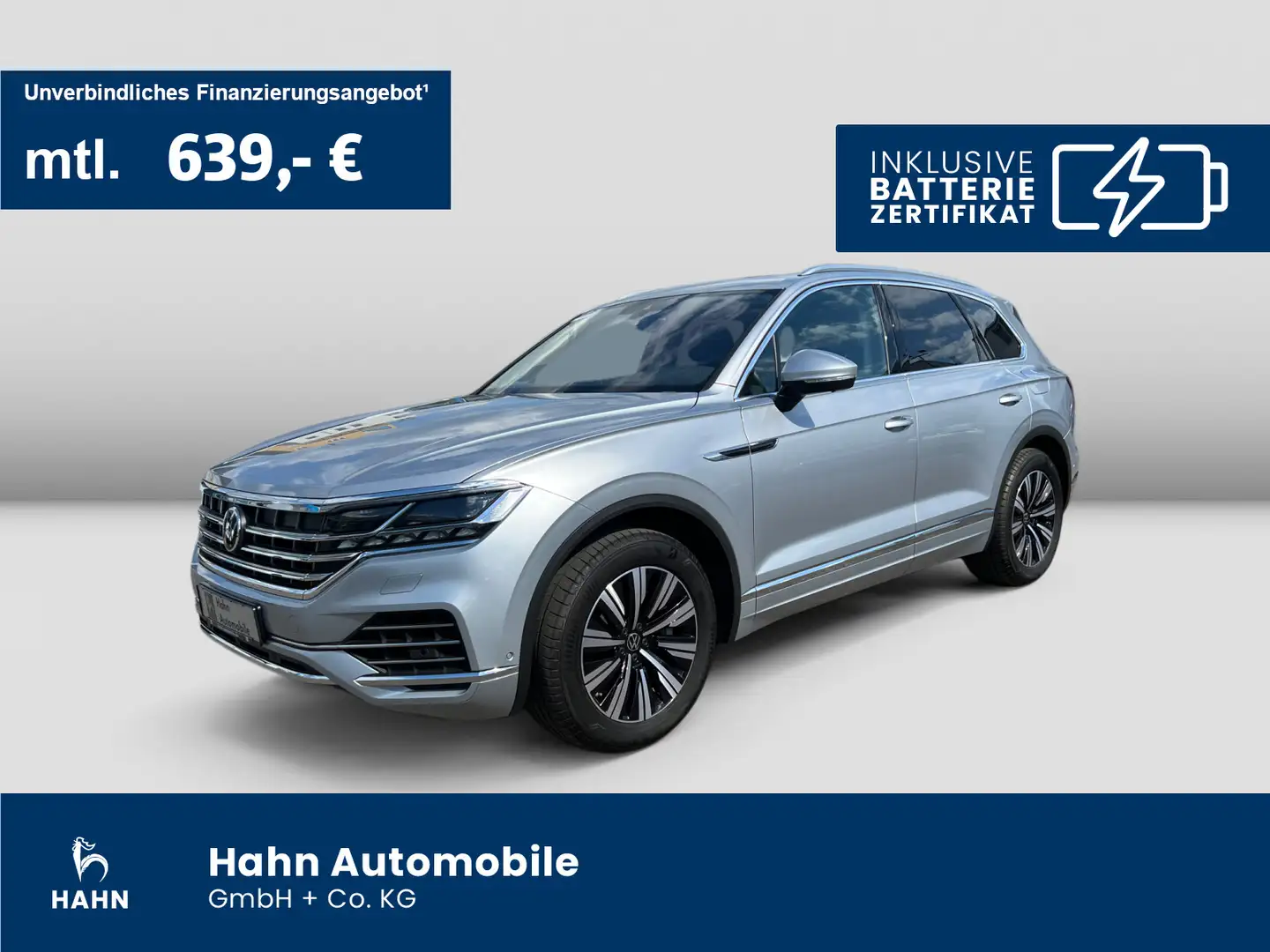 Volkswagen Touareg Elegance 3.0TSI 4Mo AREA LEDER PANO MATR Silber - 1