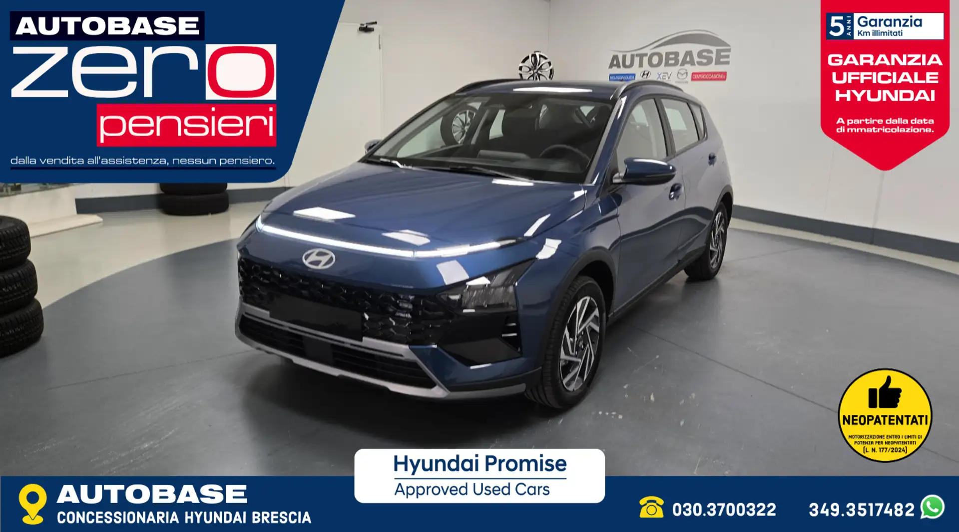 Hyundai BAYON 1.2 Gpl Xline 78cv mt Azul - 1