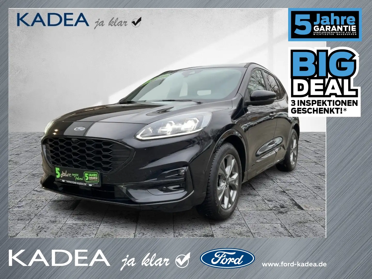 Ford Kuga 1.5 EcoBoost ST-Line X ACC+AHK+LED+Navi+KAM Noir - 1