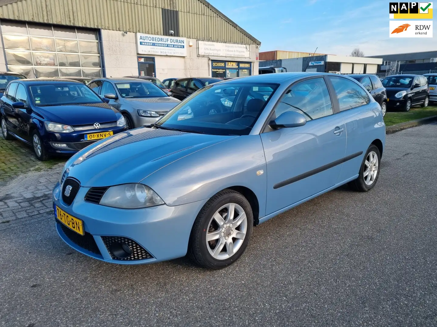 SEAT Ibiza 1.4-16V Sensation Clima Bj:2006 NAP! Blauw - 1