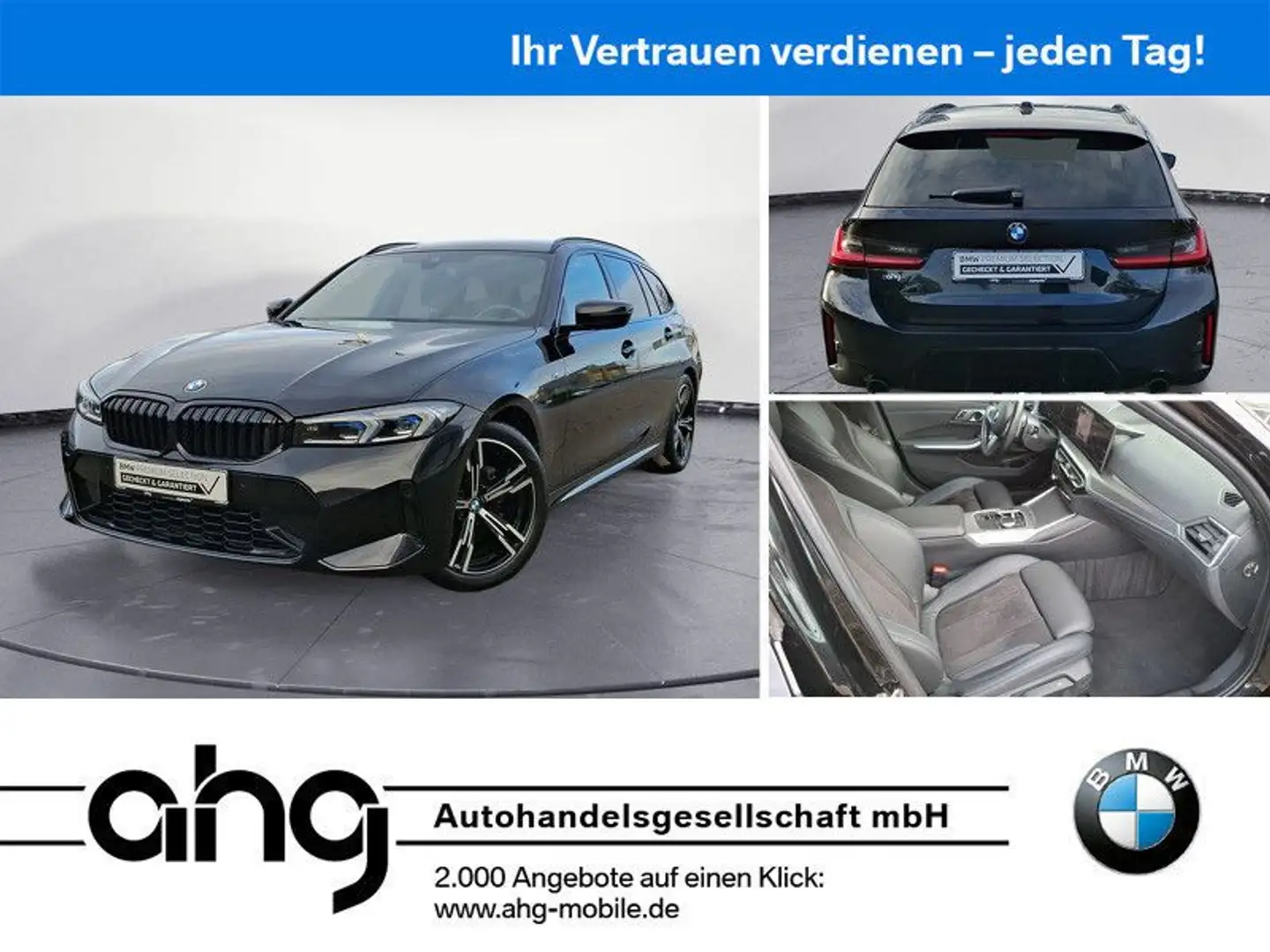 BMW 318 i Touring M Sport Navi AHK HiFi Komfortzugang Schwarz - 1