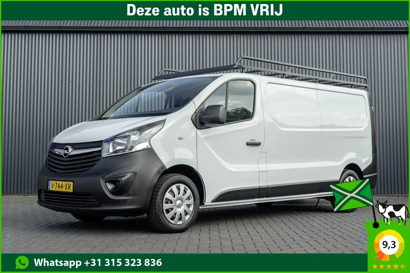 Opel Vivaro 1.6 CDTI | L2H1 | 3-Zits | LED | GateLock | Cruise Weiß - 1