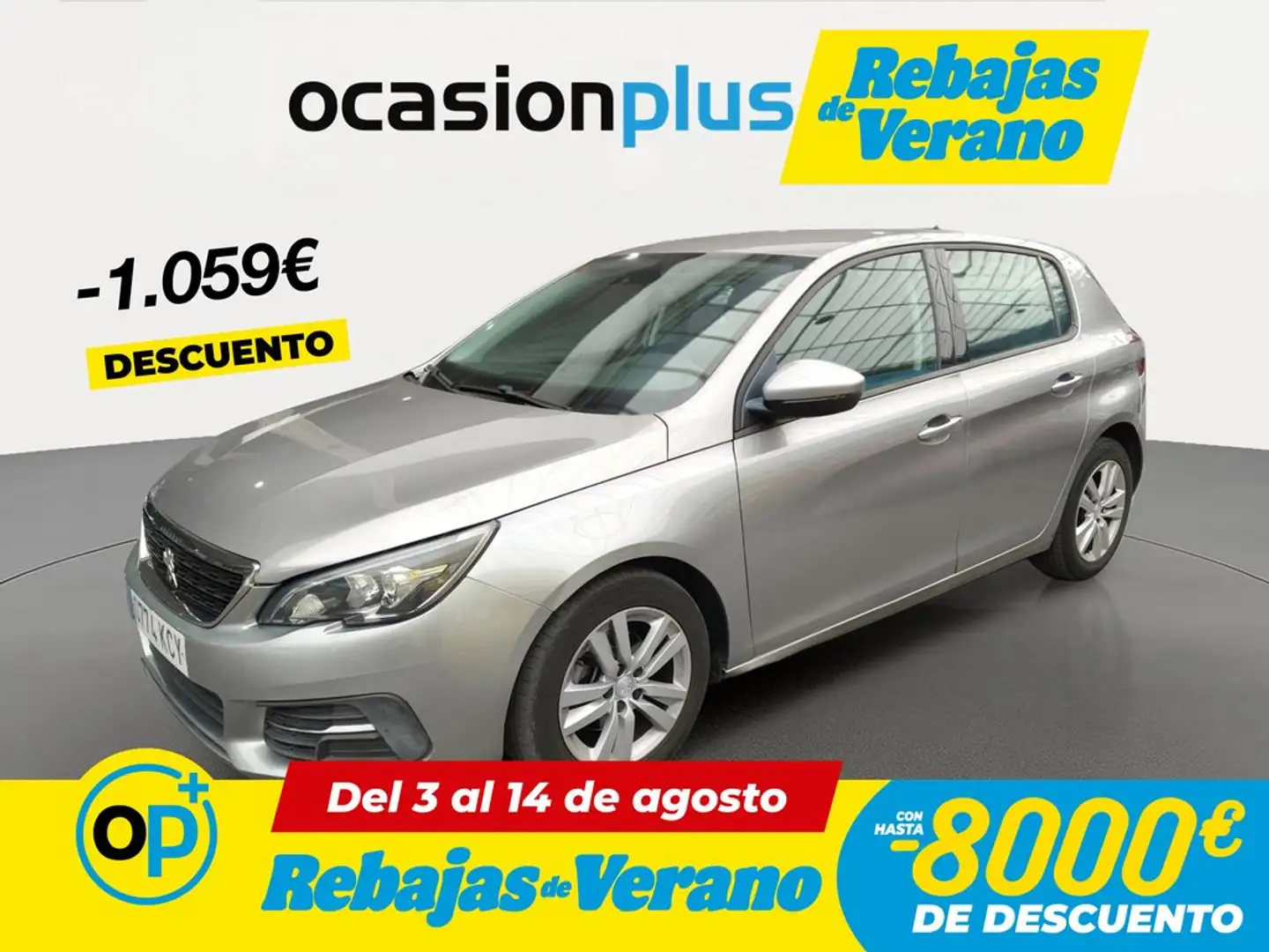 Peugeot 308 1.6BlueHDi S&S Active EAT6 120 Gris - 1