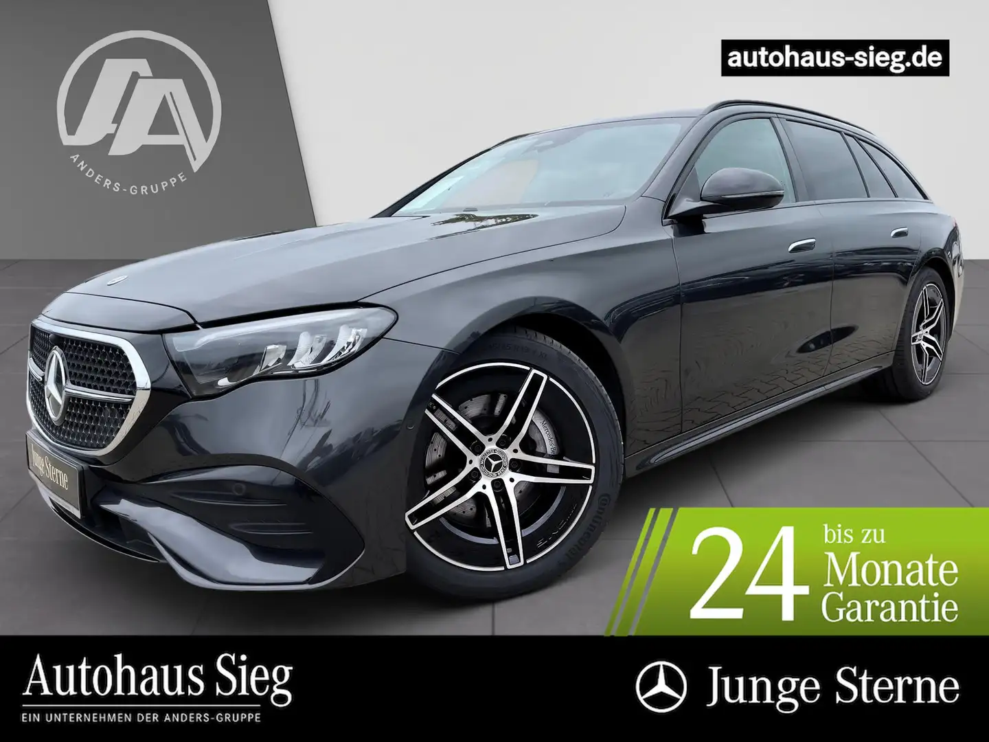 Mercedes-Benz E 220 d T AMG+MBUX+Night+Distr+AHK+Key+Kam+LED Grau - 1