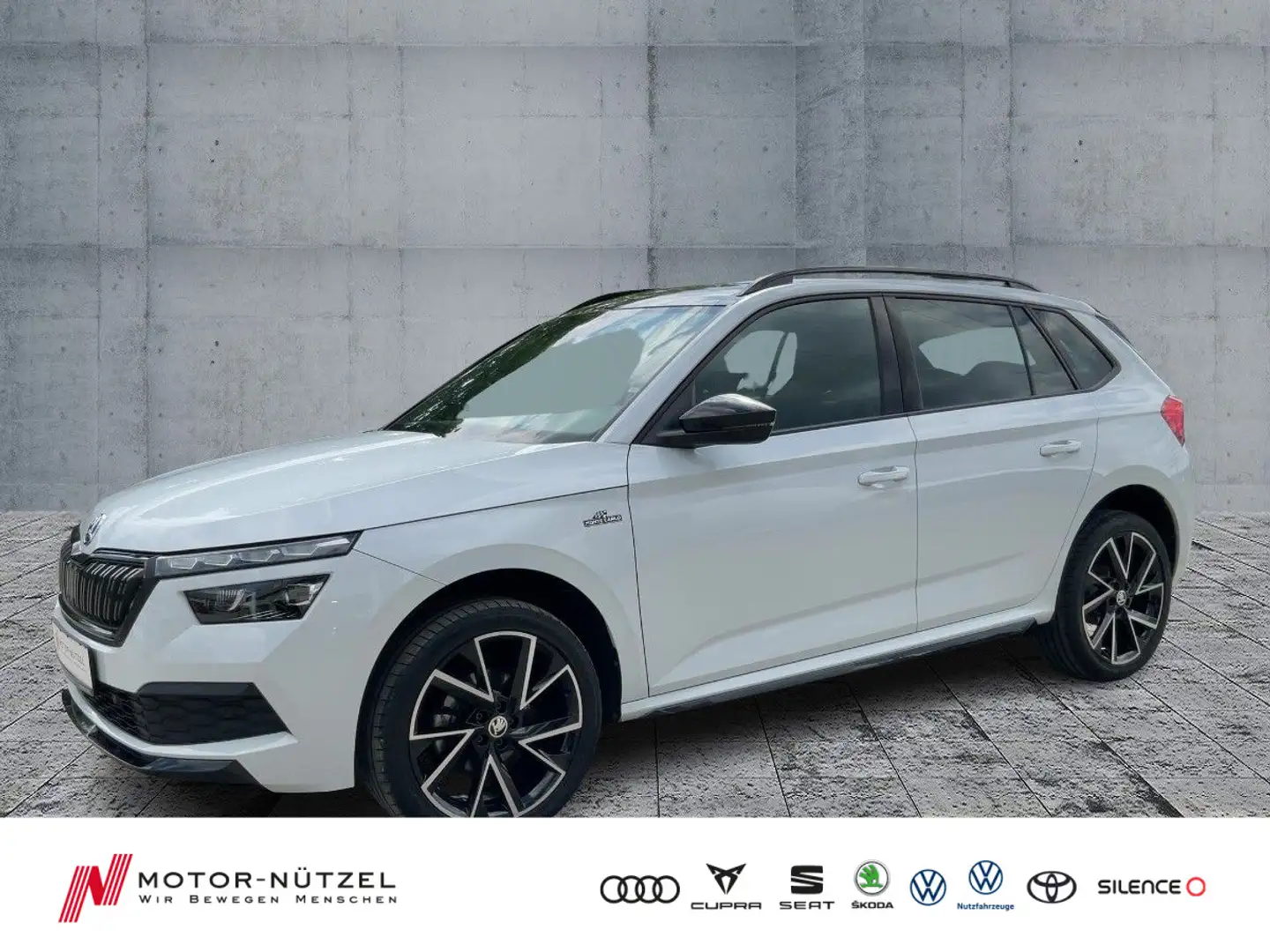 Skoda Kamiq 1.5 TSI DSG MONTE CARLO LED+NAVI+ACC+PANO Weiß - 1