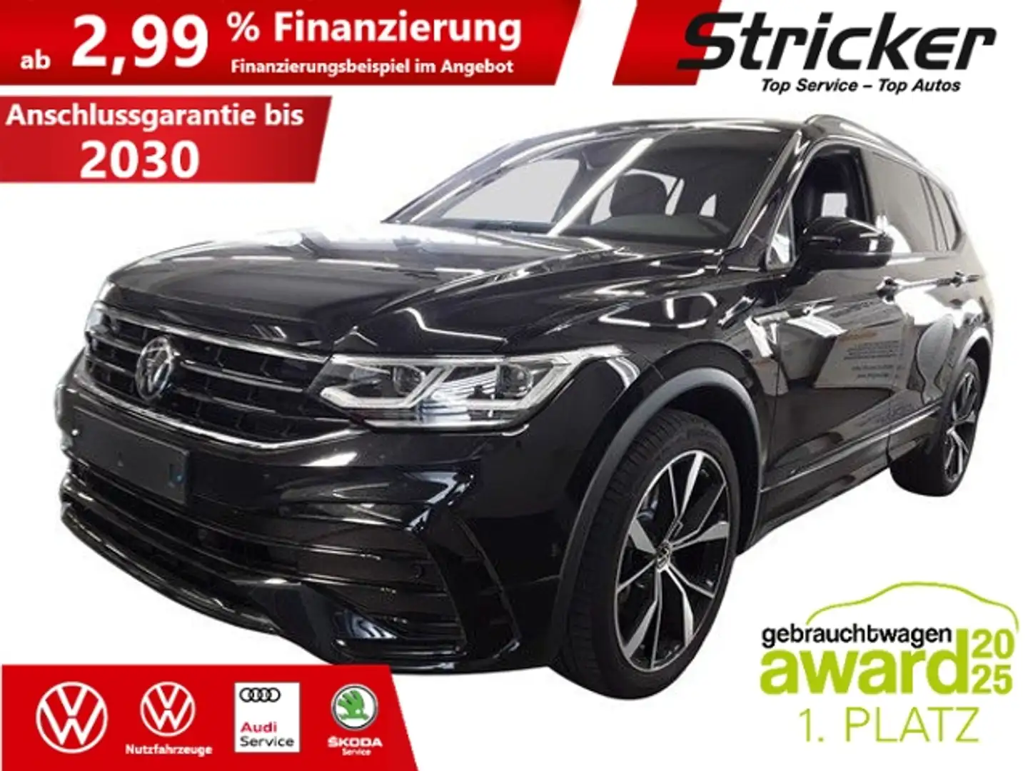 Volkswagen Tiguan Allspace R-Line Black Style 2.0TSI DSG 379,-ohne Anzahlung Schwarz - 2