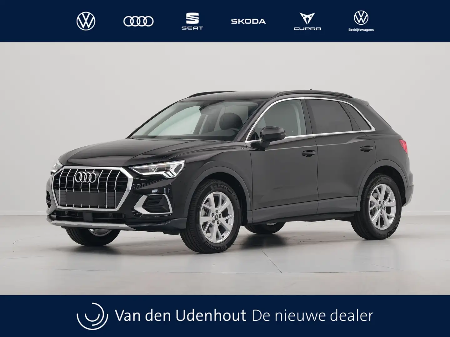 Audi Q3 35 TFSI 150 pk S-Tronic Advanced edition Navi, Cam Zwart - 1