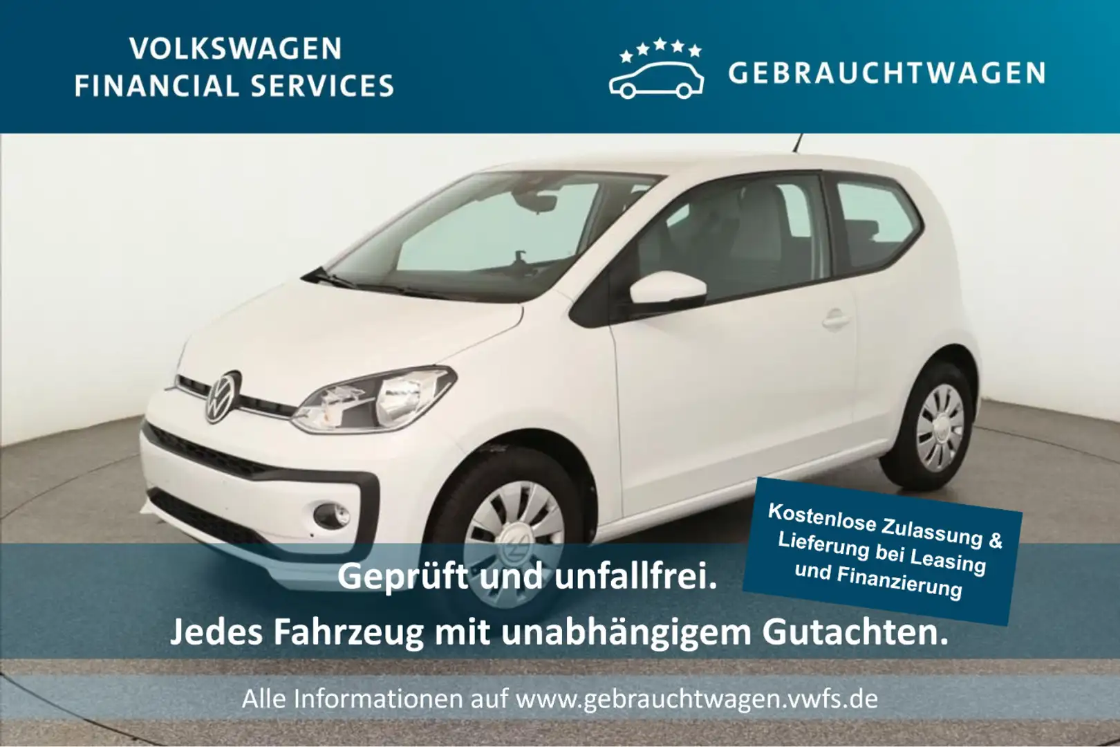 Volkswagen up! move up! 1.0 MPI Klima*SH Blanc - 1