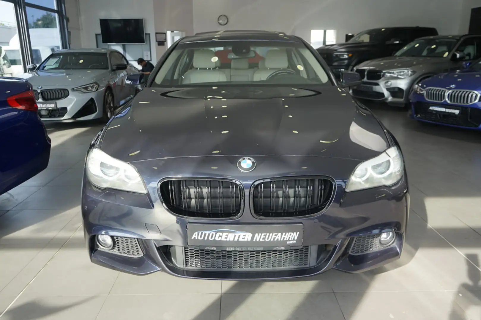 BMW 523 NAVI+PDC+AHK+KLIMA+SCHIEBEDACH Blau - 2