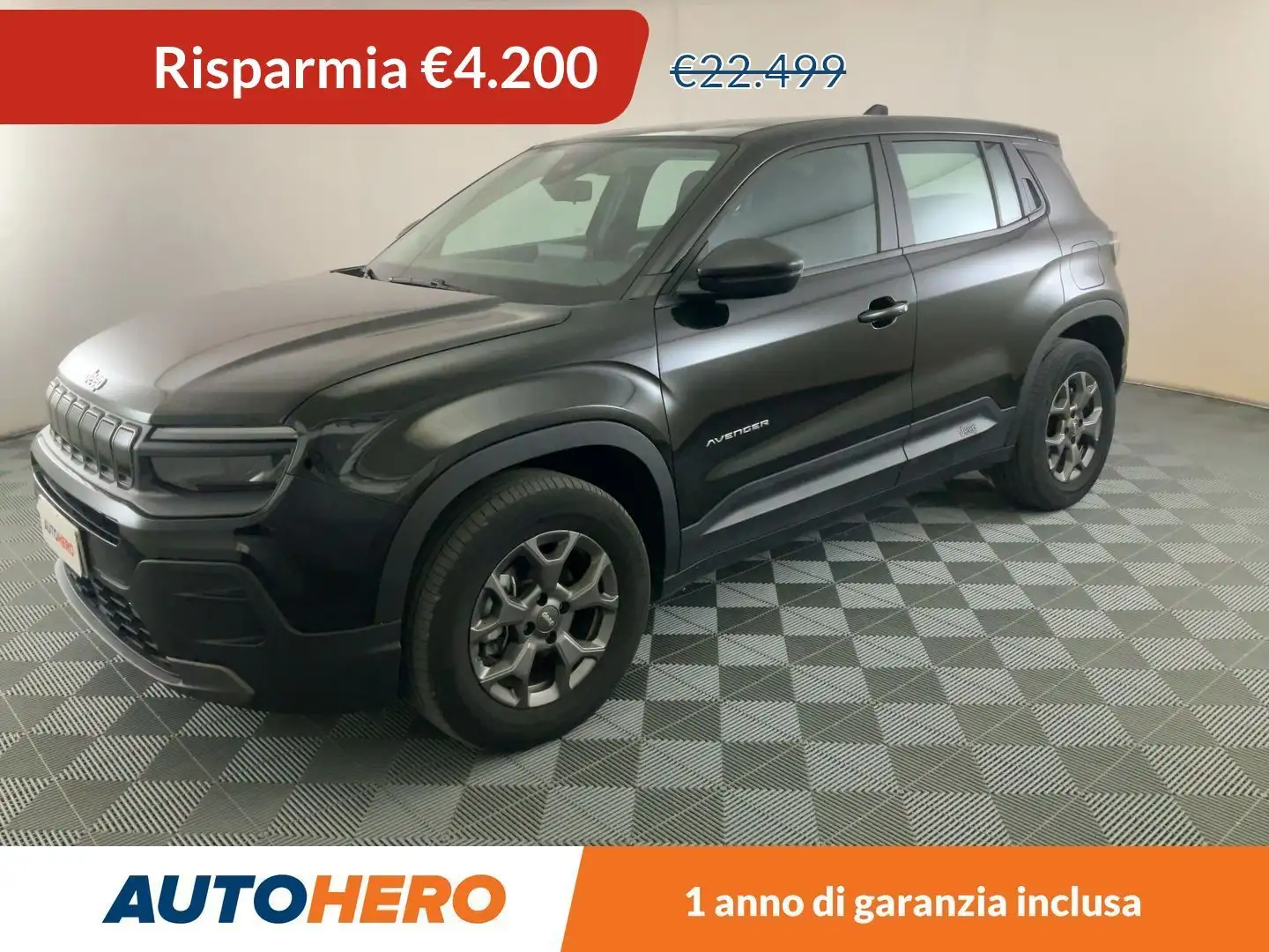 Jeep Avenger 1.2 T-GDI Longitude 100 CV Zwart - 1