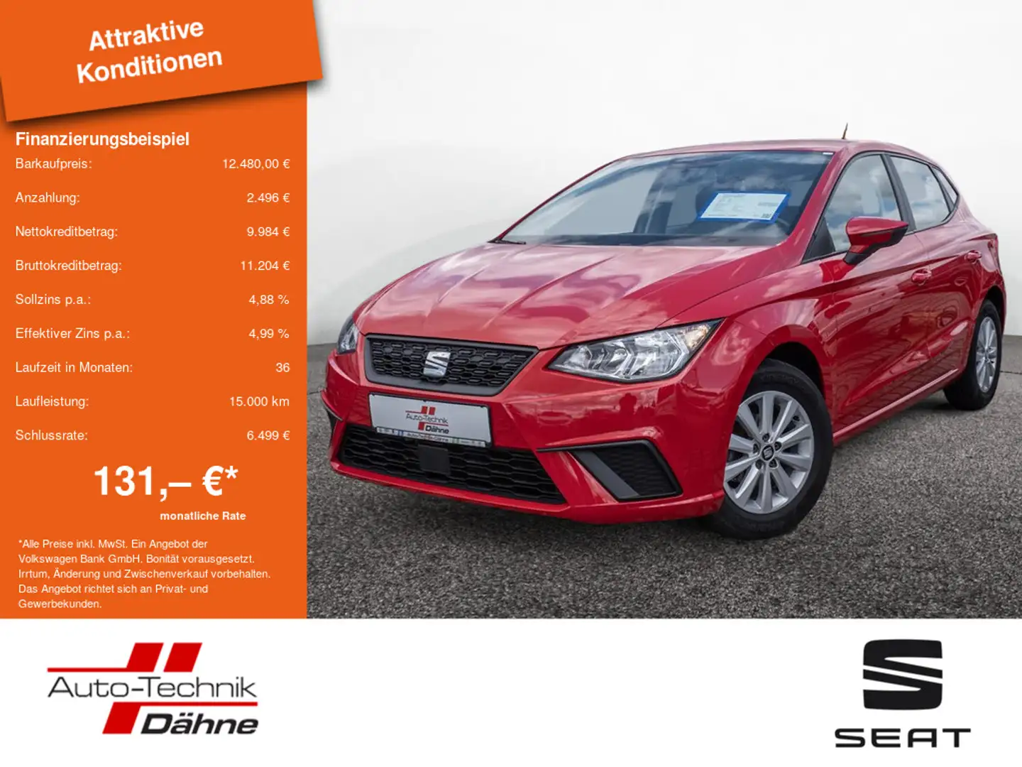 SEAT Ibiza 1.0 TSI Style KLIMA SITZHEIZUNG Rot - 1