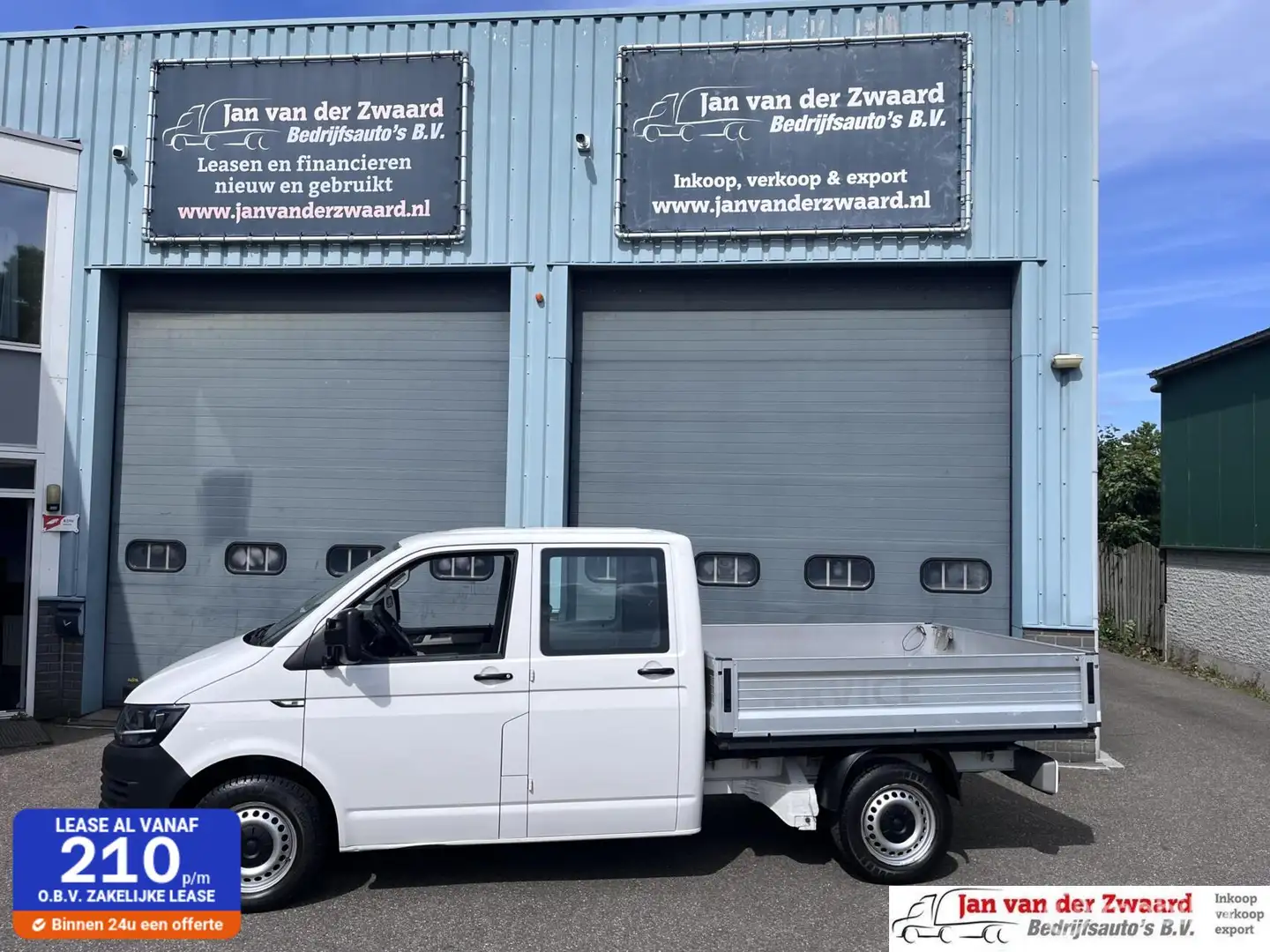 Volkswagen T6 Transporter Pick up Openlaadbak 2.0 TDI EURO 6 Dubbele cabine Biały - 1