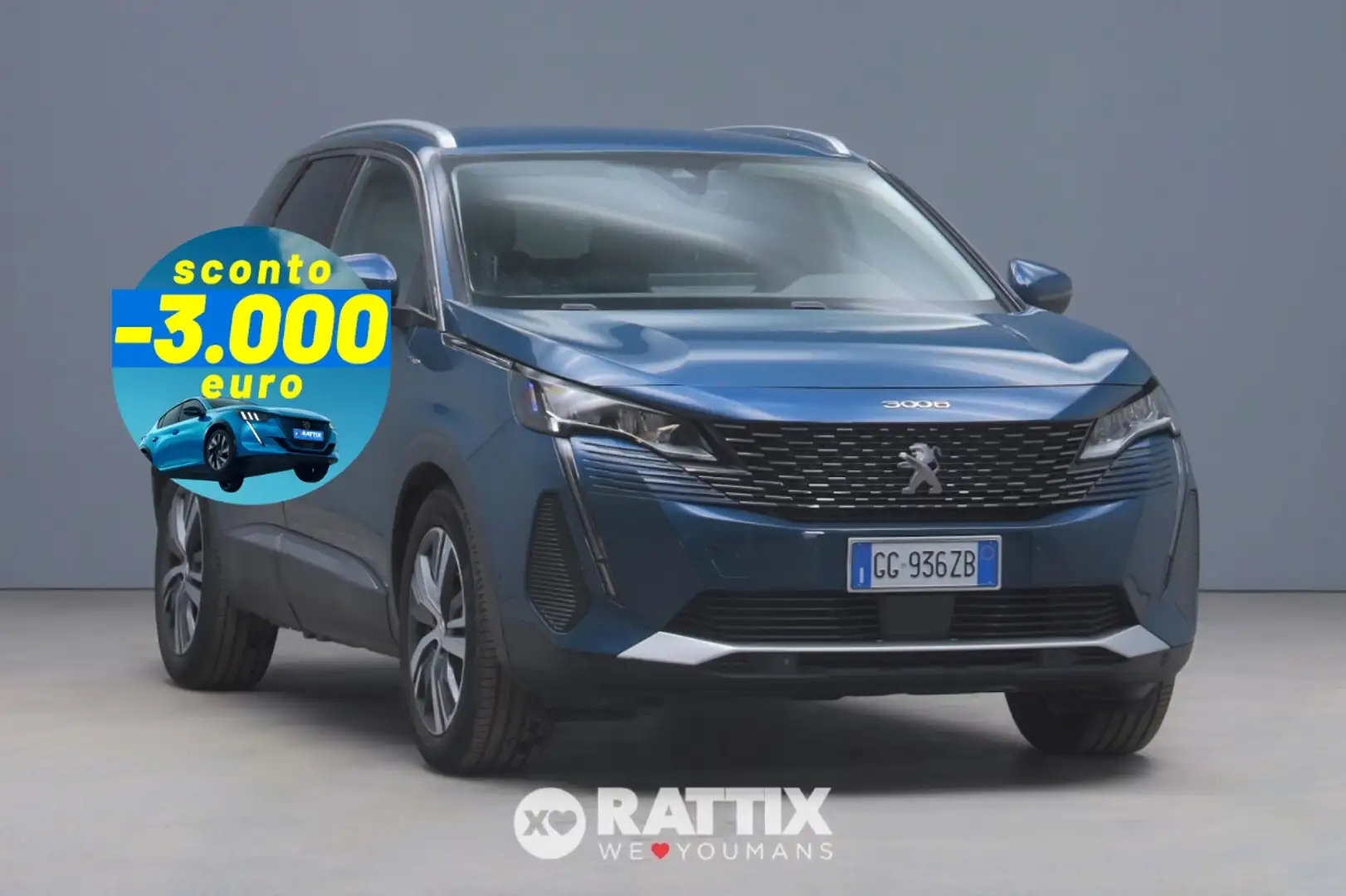 Peugeot 3008 1.6 Hybrid Phev 225CV Allure Pack e-EAT8 Blu/Azzurro - 1