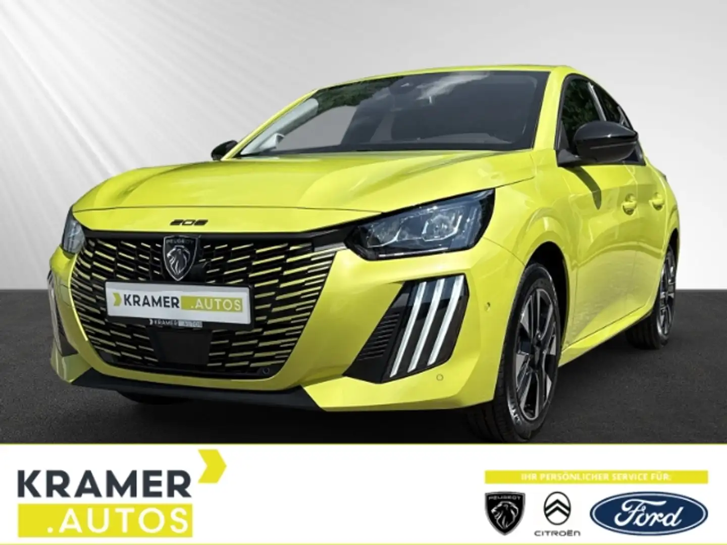 Peugeot 208 Allure 1.2 PT 100 *NAVI*LED*SHR*360GRAD KAMERA*ACC Gelb - 1