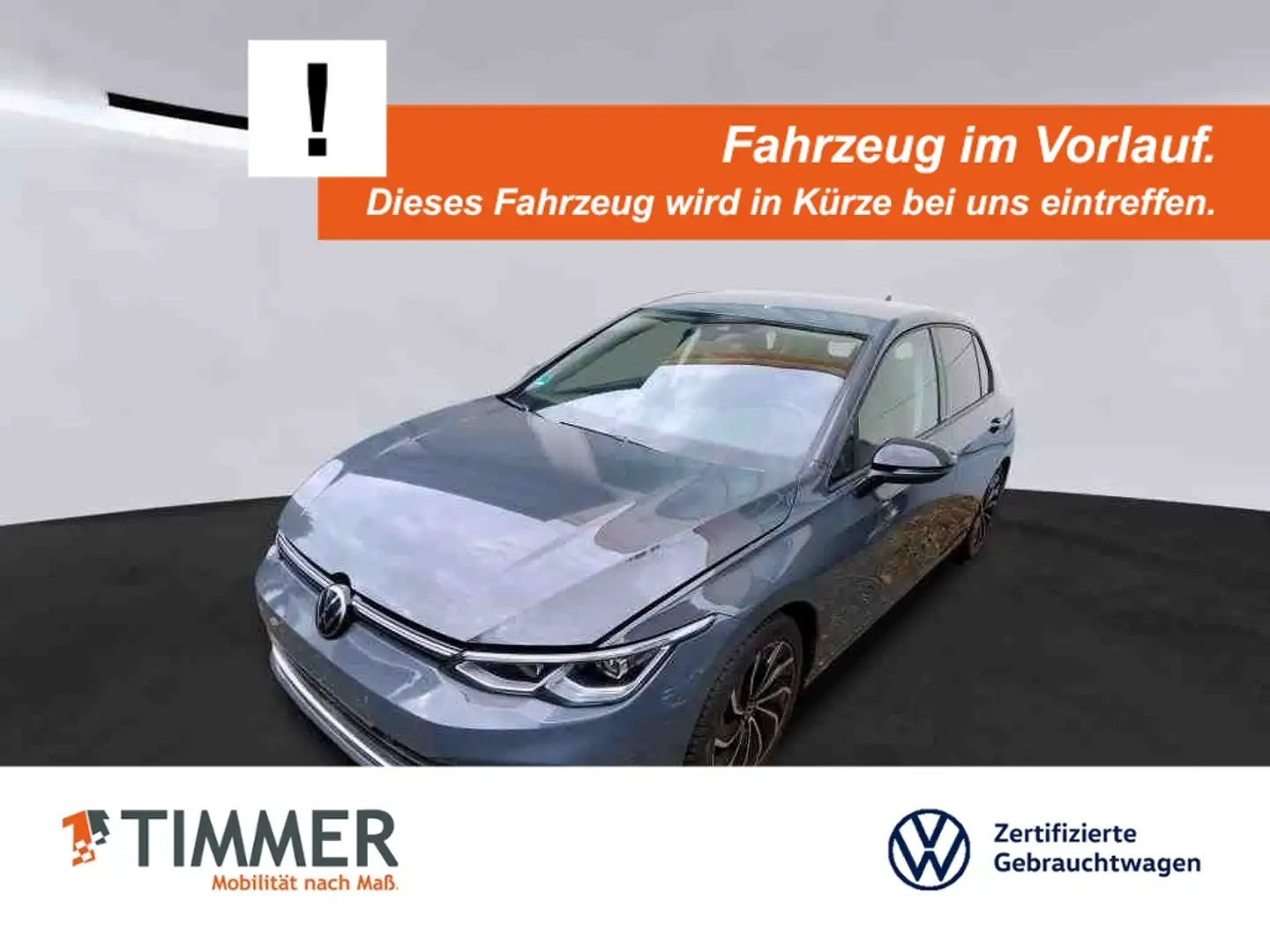 Volkswagen Golf VIII 2.0 TDI DSG ACTIVE +AHK +LED +ACC +RKAM +VIR Grau - 1