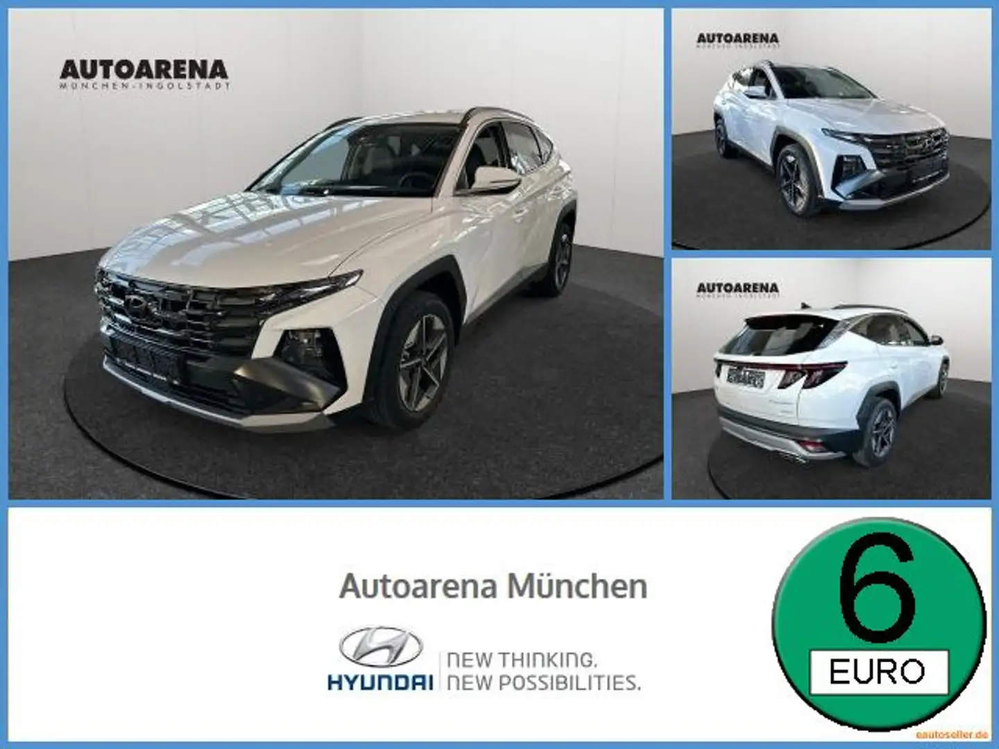 Hyundai TUCSON 1.6 T-GDI Trend FLA SpurH LM AkustikGlas Wit - 1
