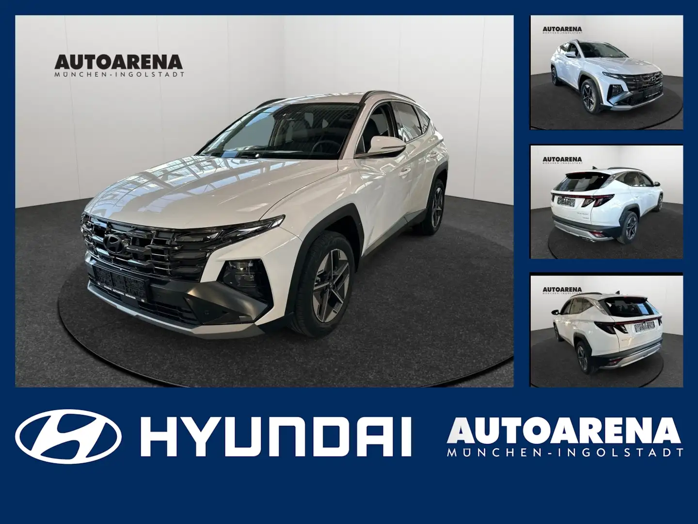 Hyundai TUCSON 1.6 T-GDI Trend FLA SpurH LM AkustikGlas Weiß - 1