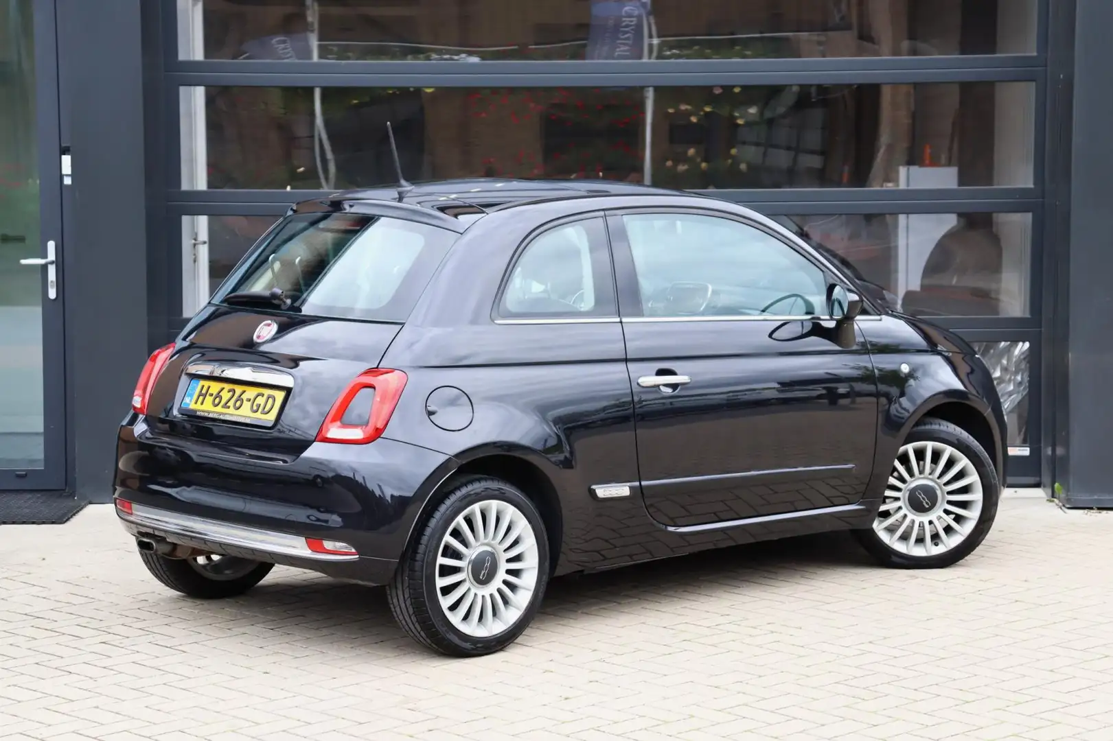 Fiat 500 1.2 Lounge |Panoramadak | Climate Control | Multim Zwart - 2