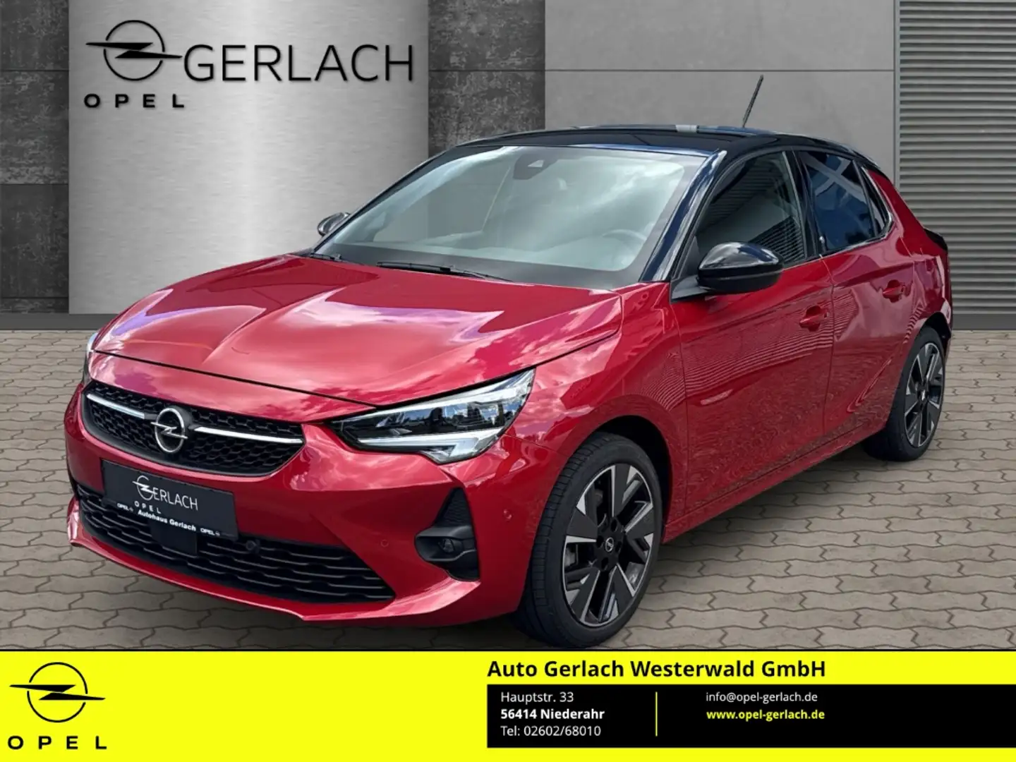 Opel Corsa F e Ultimate Navi Leder Massagesitze LED Blendfrei Rot - 1