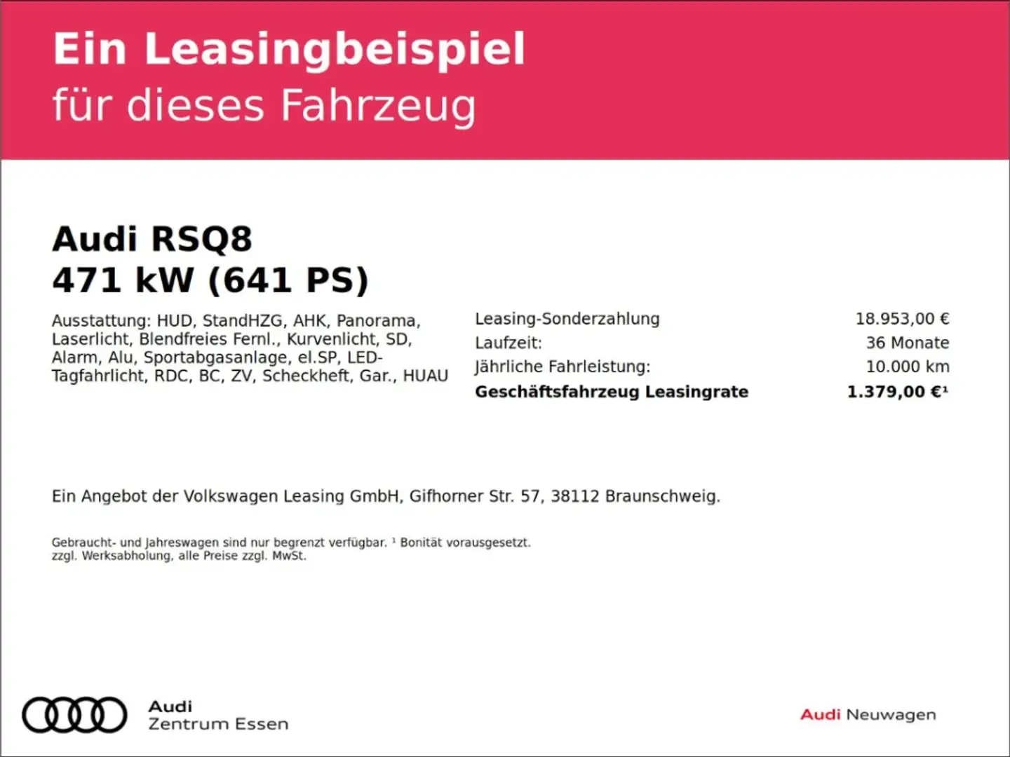 Audi RS Q8 SUV PERFORMANCE KERAMIK LED LASER HuD Grau - 2