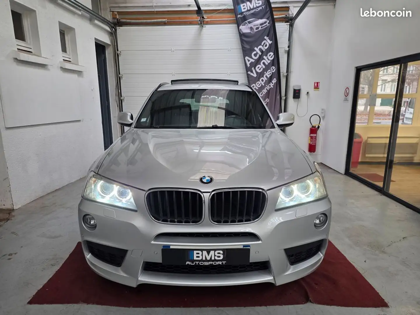 BMW X3 xDrive20d Pack M Sport Design BVA8 FULL OPTIONS (Toit ouvrant, Caméra 360°, Jantes 20, Affichage tête haute) Gris - 2