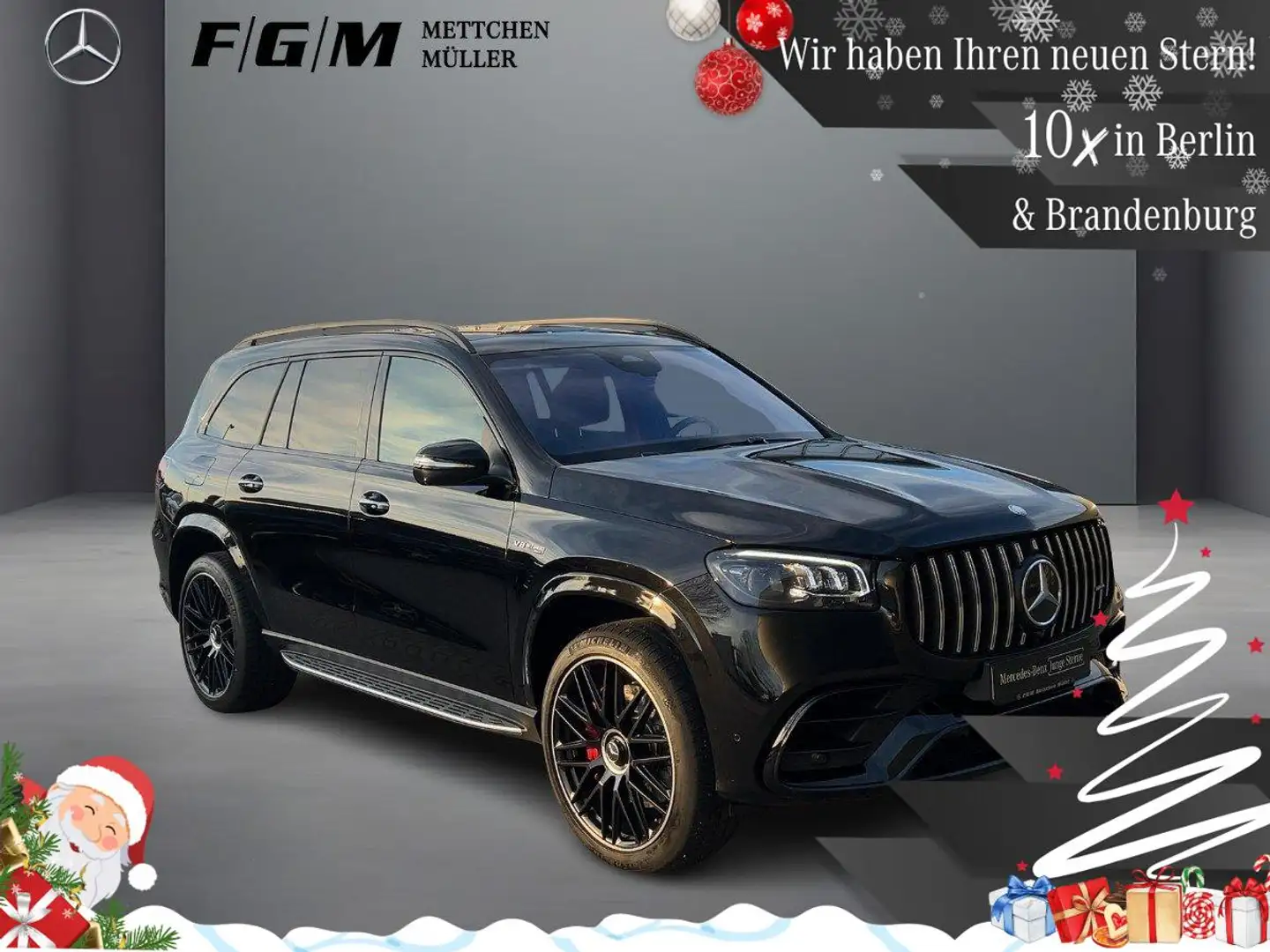 Mercedes-Benz GLS 63 AMG 4M+ Burm|HeadUp|Distronic|MBeam|S-Dach Schwarz - 1