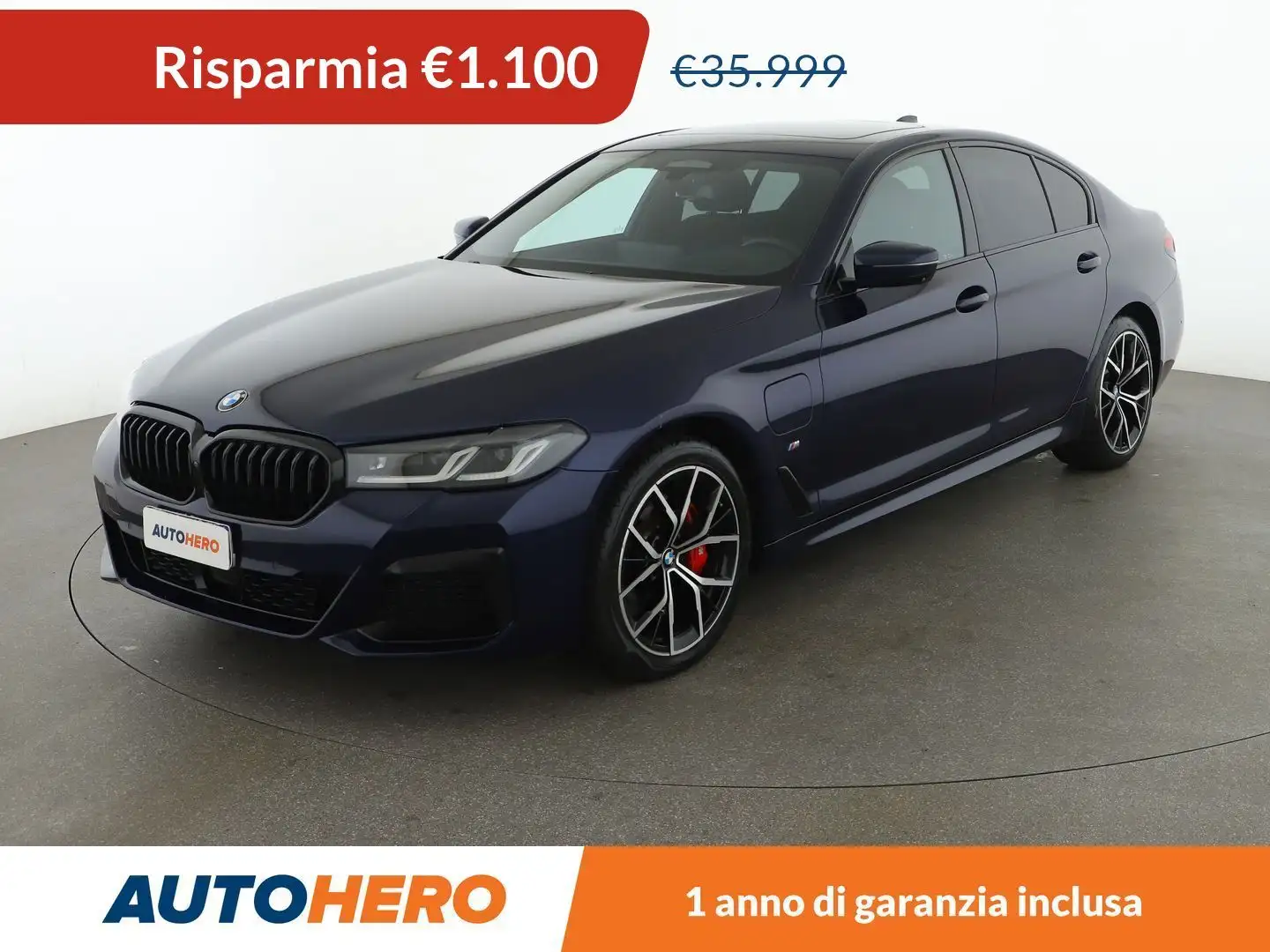 BMW 520 520e Msport PHEV Blu/Azzurro - 1