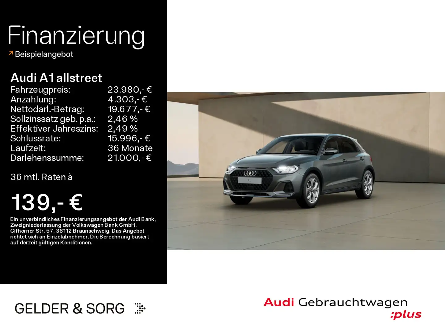 Audi A1 30 TFSI S line LED*Virtual*SHZ*DAB+ Grau - 1