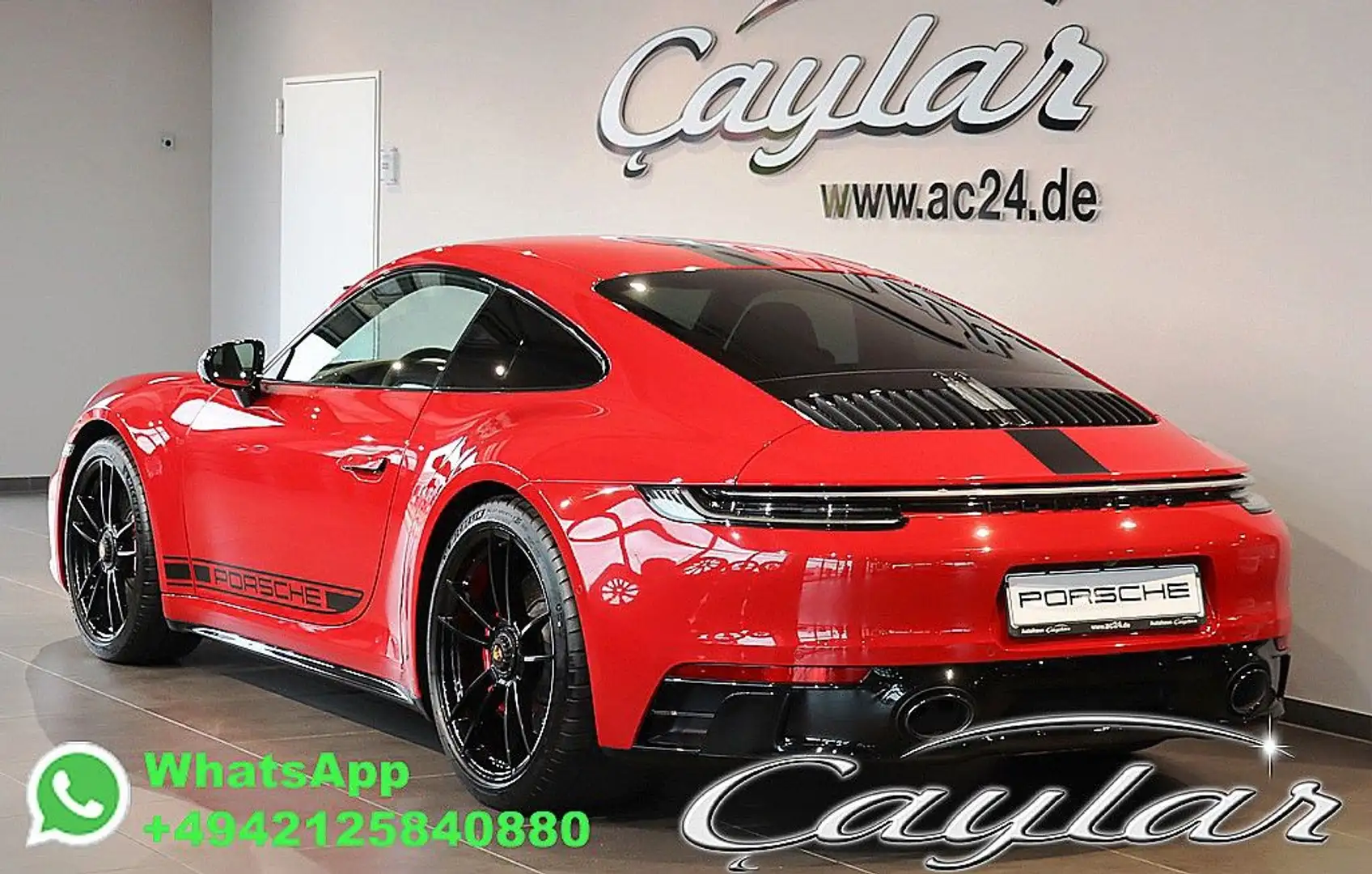 Porsche 992 911 CARRERA GTS CARBONSITZE BURMESTER APPROVED Rood - 2