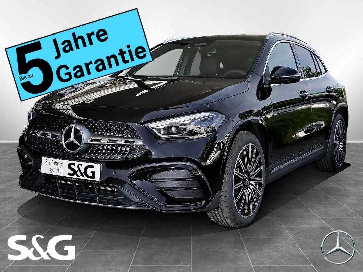 Mercedes-Benz GLA 200 AMG MBUX+360°+AHK+M-LED+Pano+20+Surroun Zwart - 1