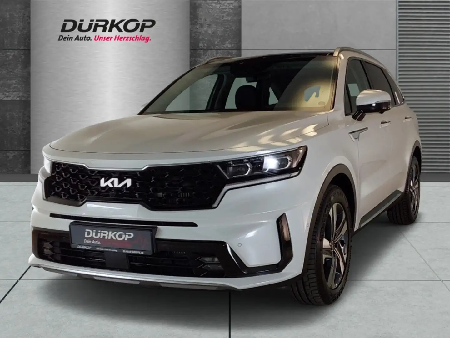 Kia Sorento Platinum Allrad HEV 7-Sitzer HUD El. Panodach Navi Weiß - 1