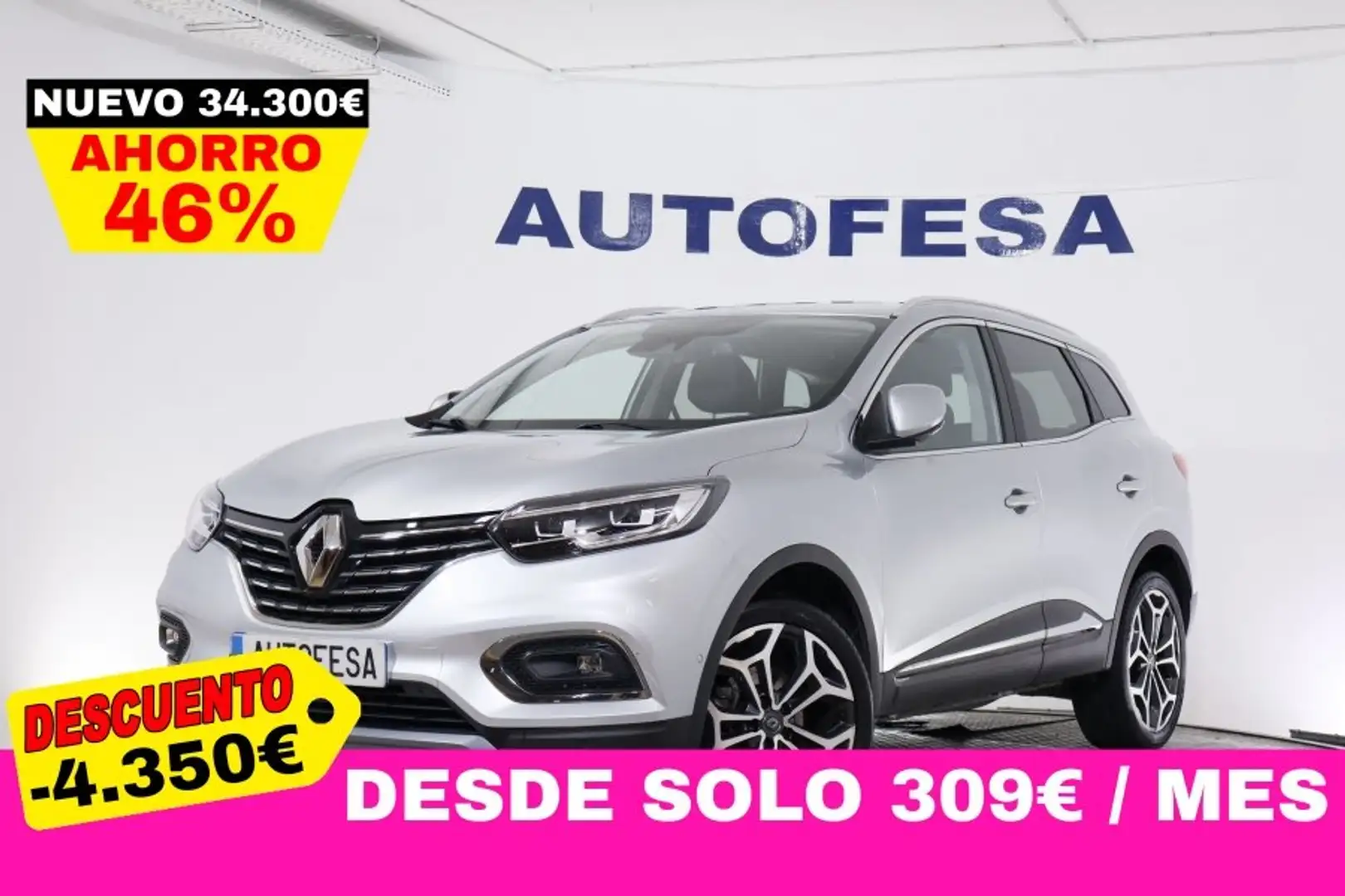 Renault Kadjar 1.3 TCE 140CV TECHNO AUTO 5P # NAVY,FAROS LED,CAMA Gris - 1