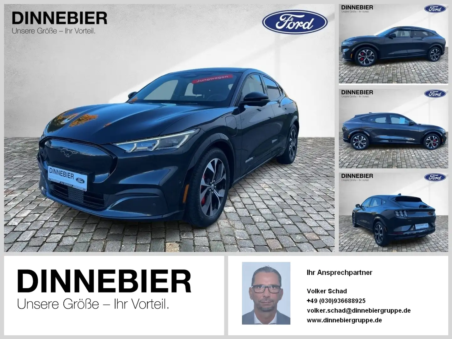 Ford Mustang Mach-E AWD Glasdach+LED+360°Kamera Nero - 1