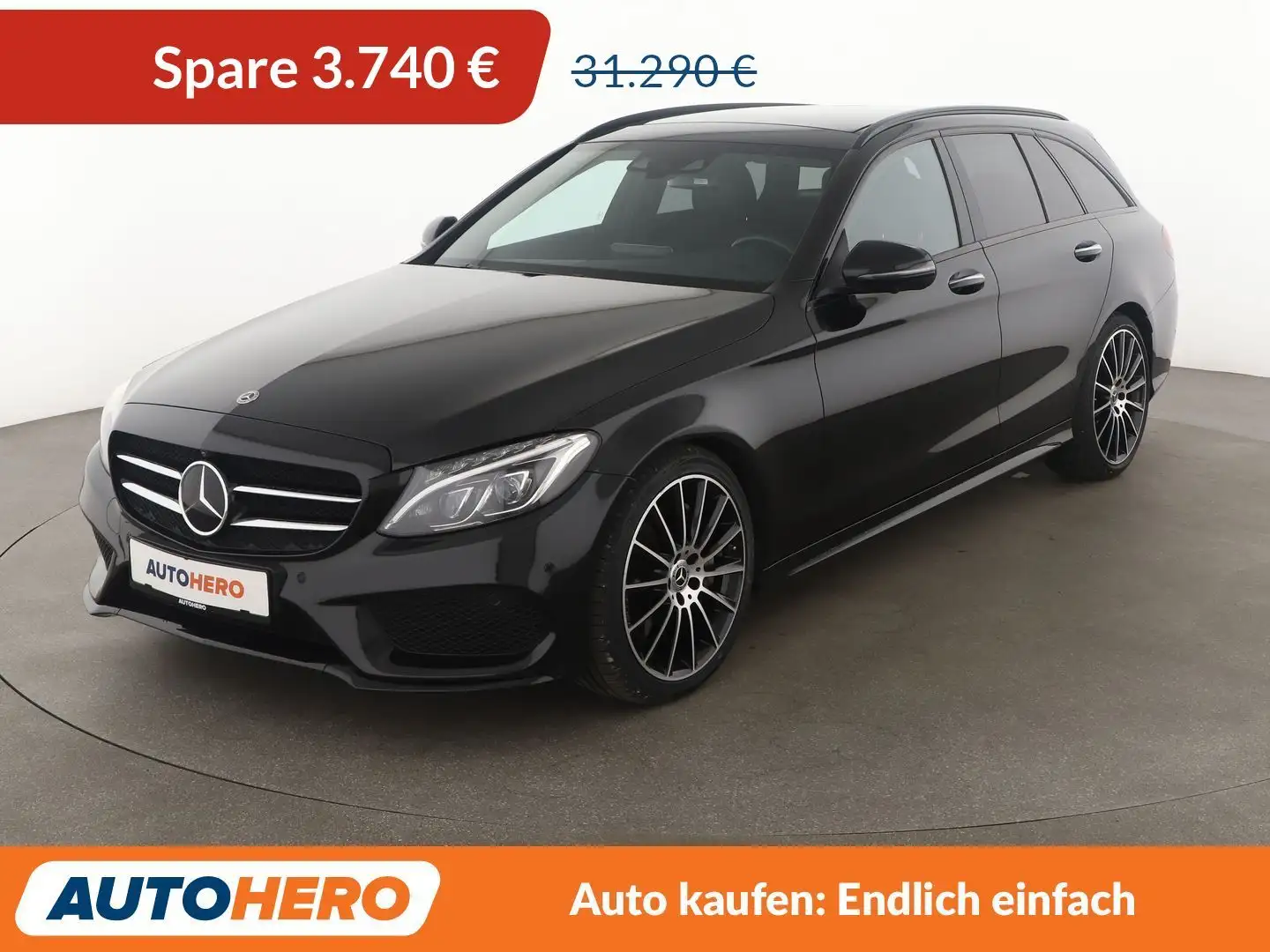 Mercedes-Benz C 400 C 400 T 4Matic AMG Line Aut.*NAVI*LED*360* Schwarz - 1