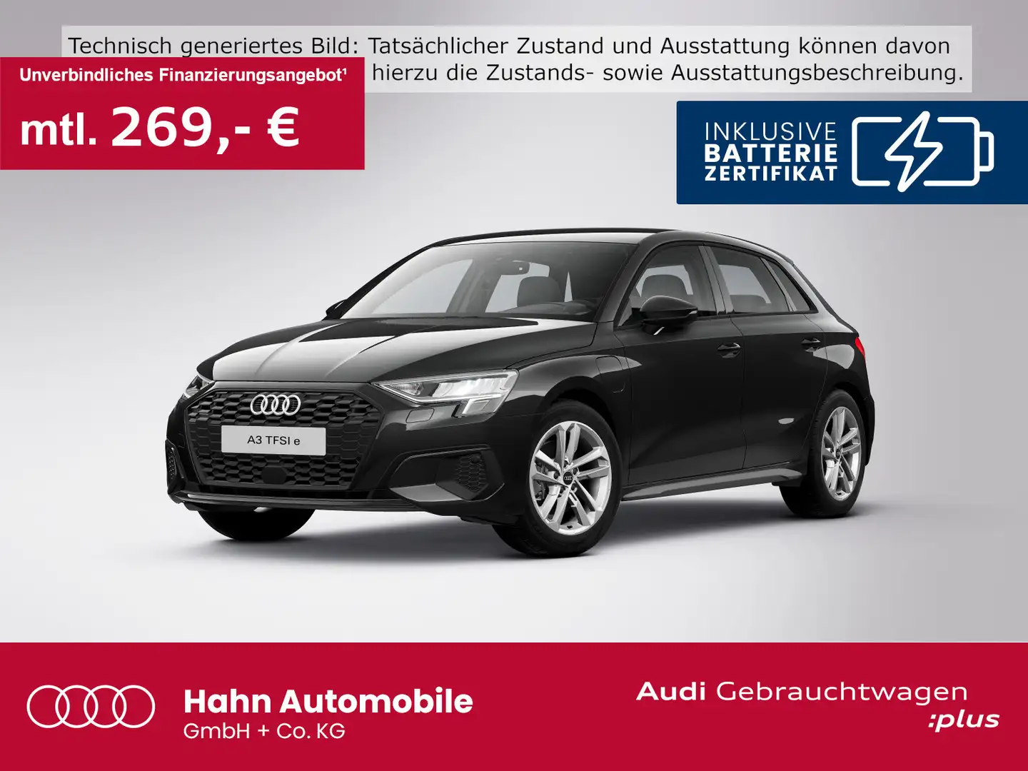 Audi A3 40TFSIe S-tronic Navi Virtual Carpl Schwarz - 1