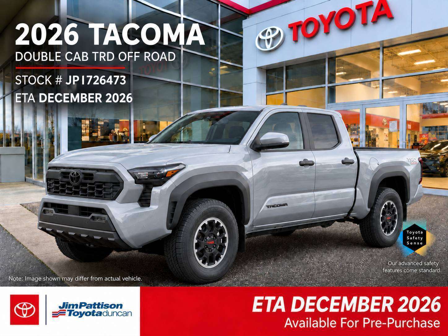 Silver 2026 Toyota Tacoma Pickup Truck  Automatic