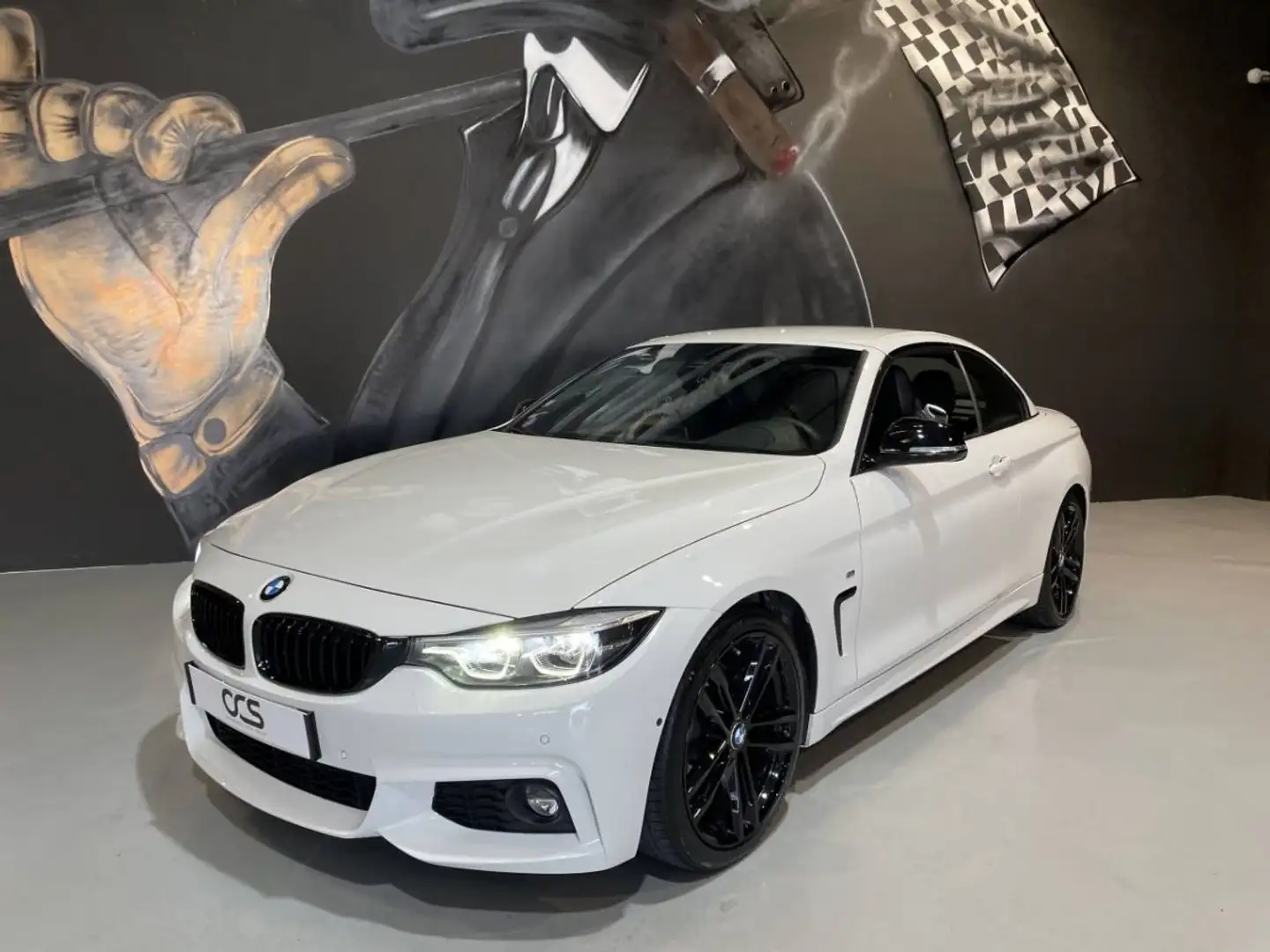 BMW 430 Cabriolet 430i 252ch M SPORT FULL OPTIONS Blanco - 2