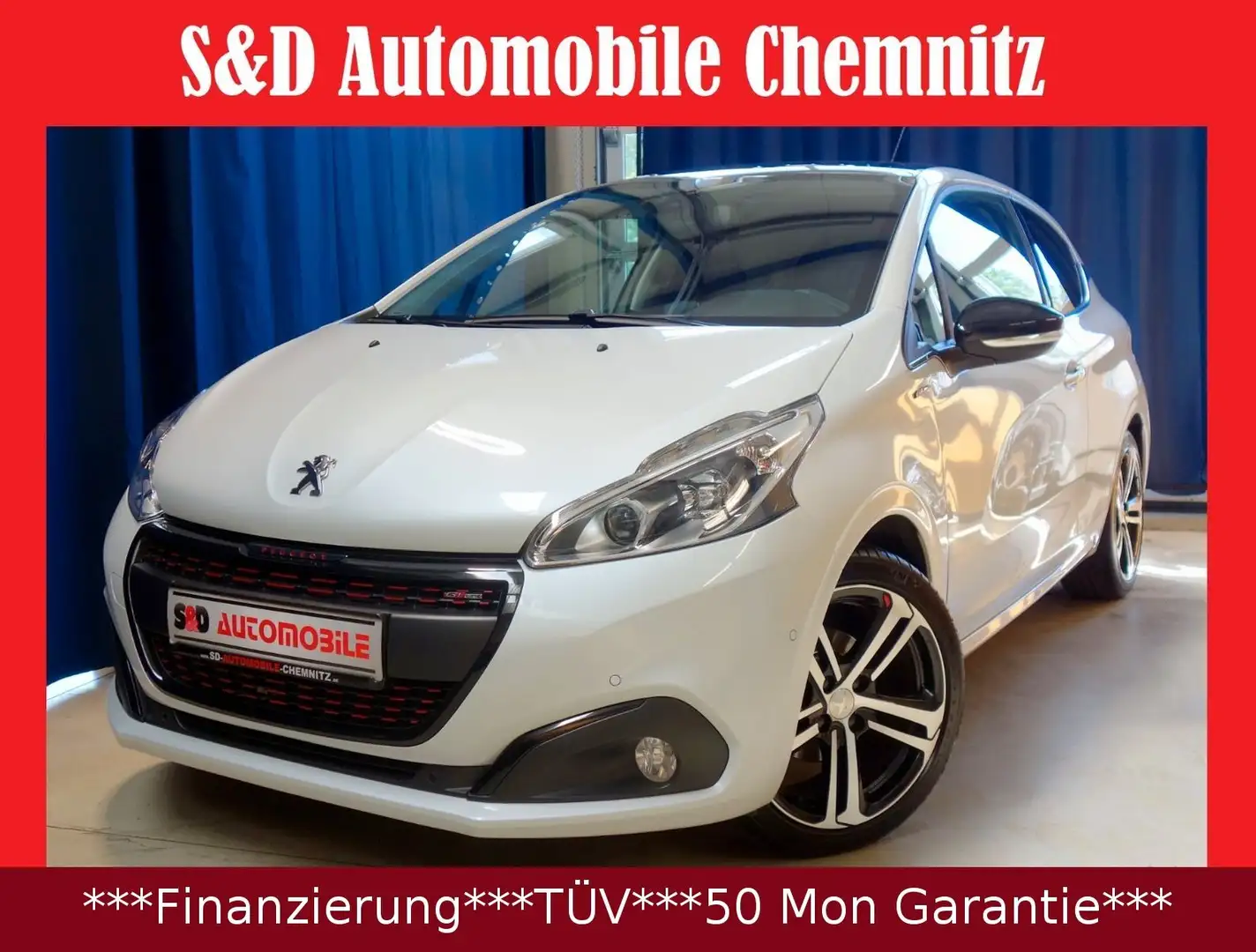 Peugeot 208 GT Line" Allure Sport"TÜV"Garantie" Blanc - 1