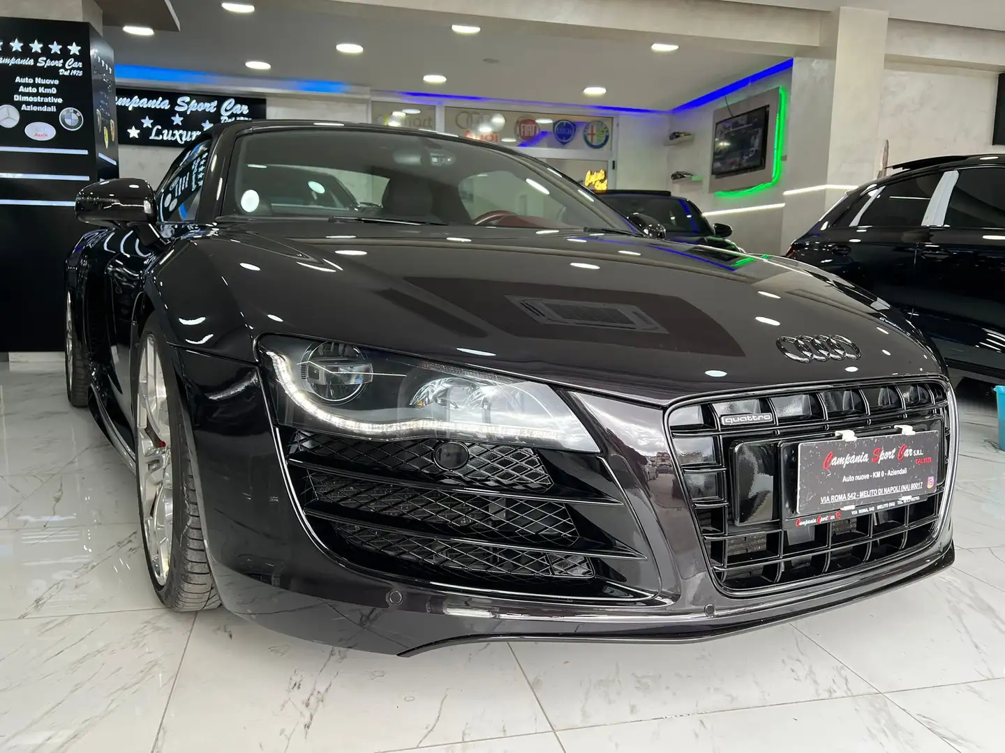 Audi R8 5.2 V10FSI 525CV QUATTRO R-TRONIC CABRIO BLACKLINE Nero - 1