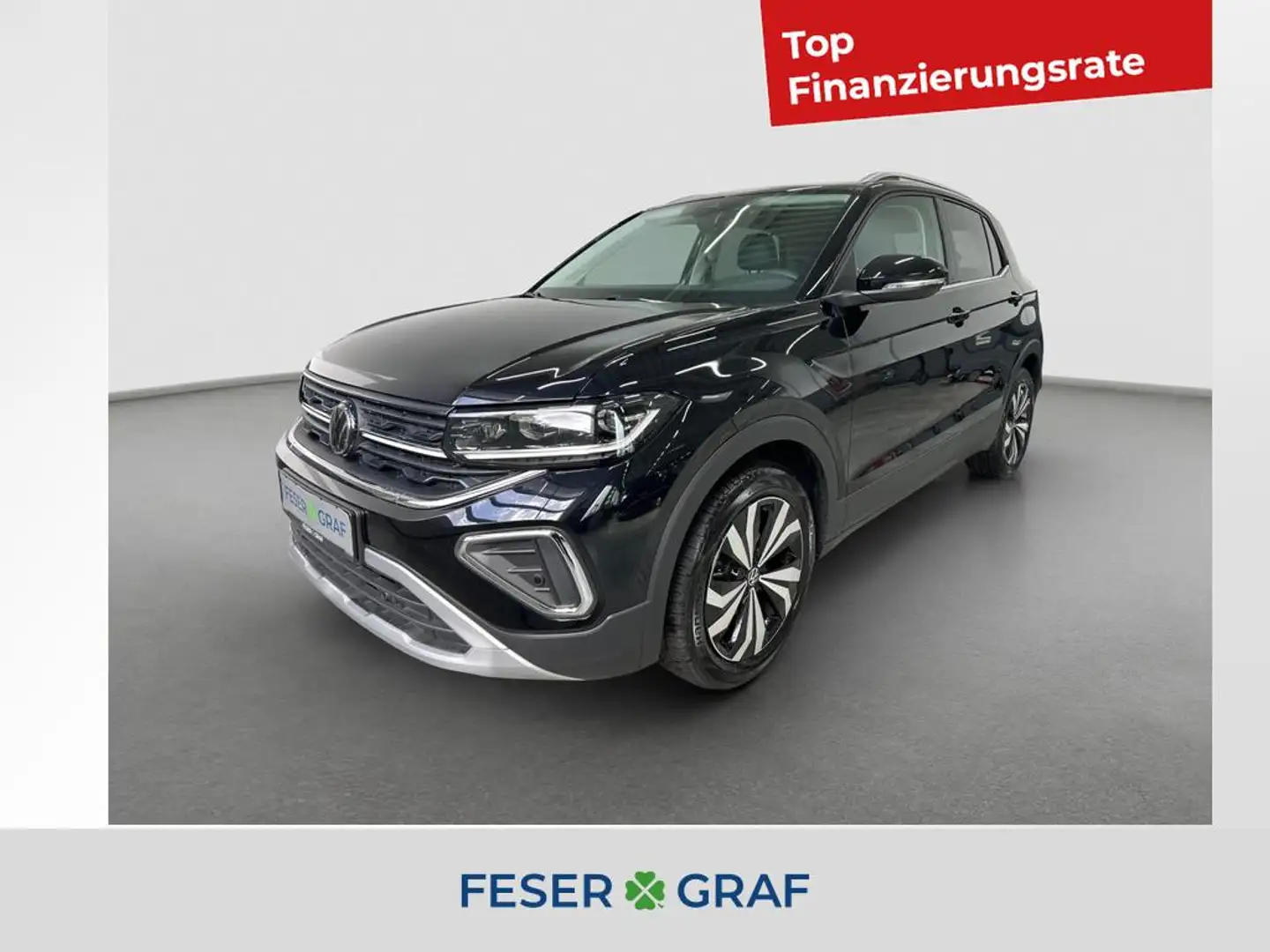 Volkswagen T-Cross Style 1.0 TSI 85kW DSG Kamera ACC Navi Zwart - 1