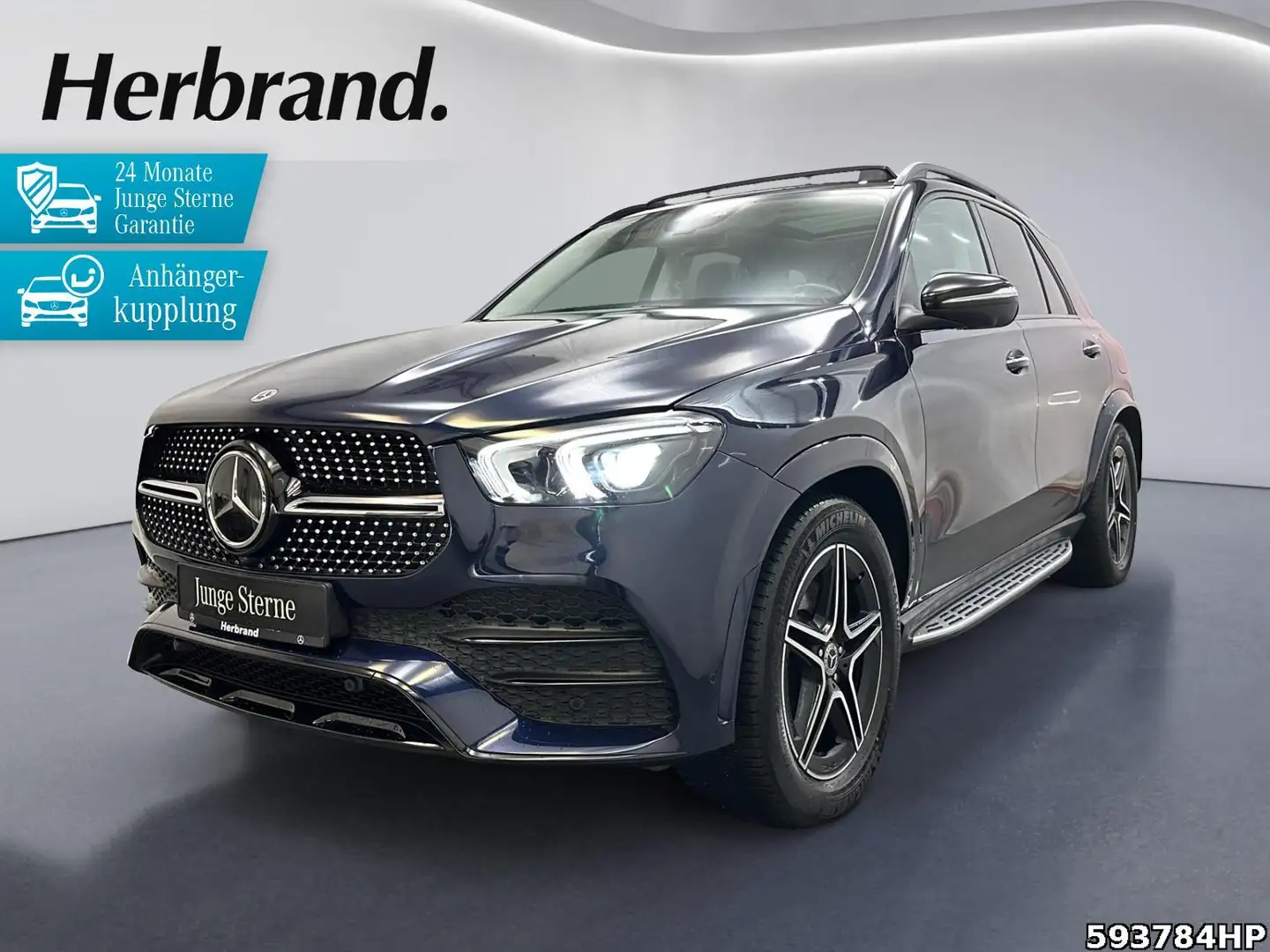 Mercedes-Benz GLE 350 de 4M AMG Line HUD Pano AHK 360° Night Blau - 1