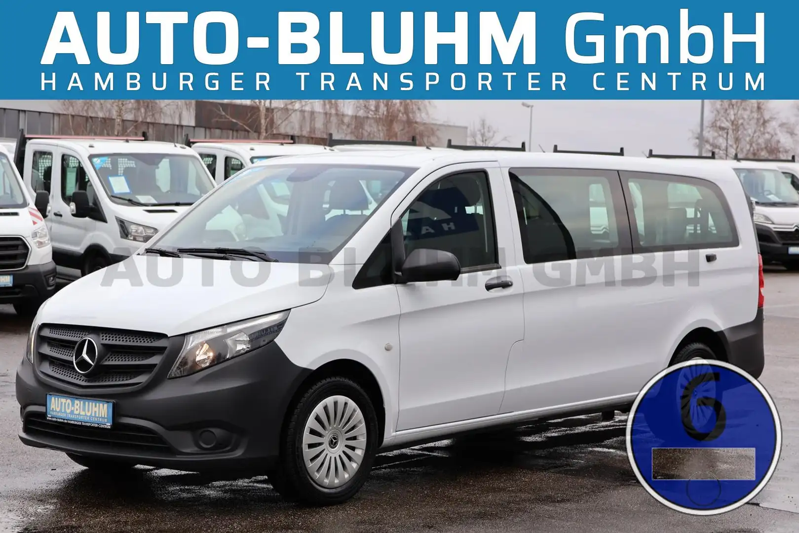 Mercedes-Benz Vito 114 Tourer Pro XXL Rollstuhlrampe 9G-Tronic Blanc - 1