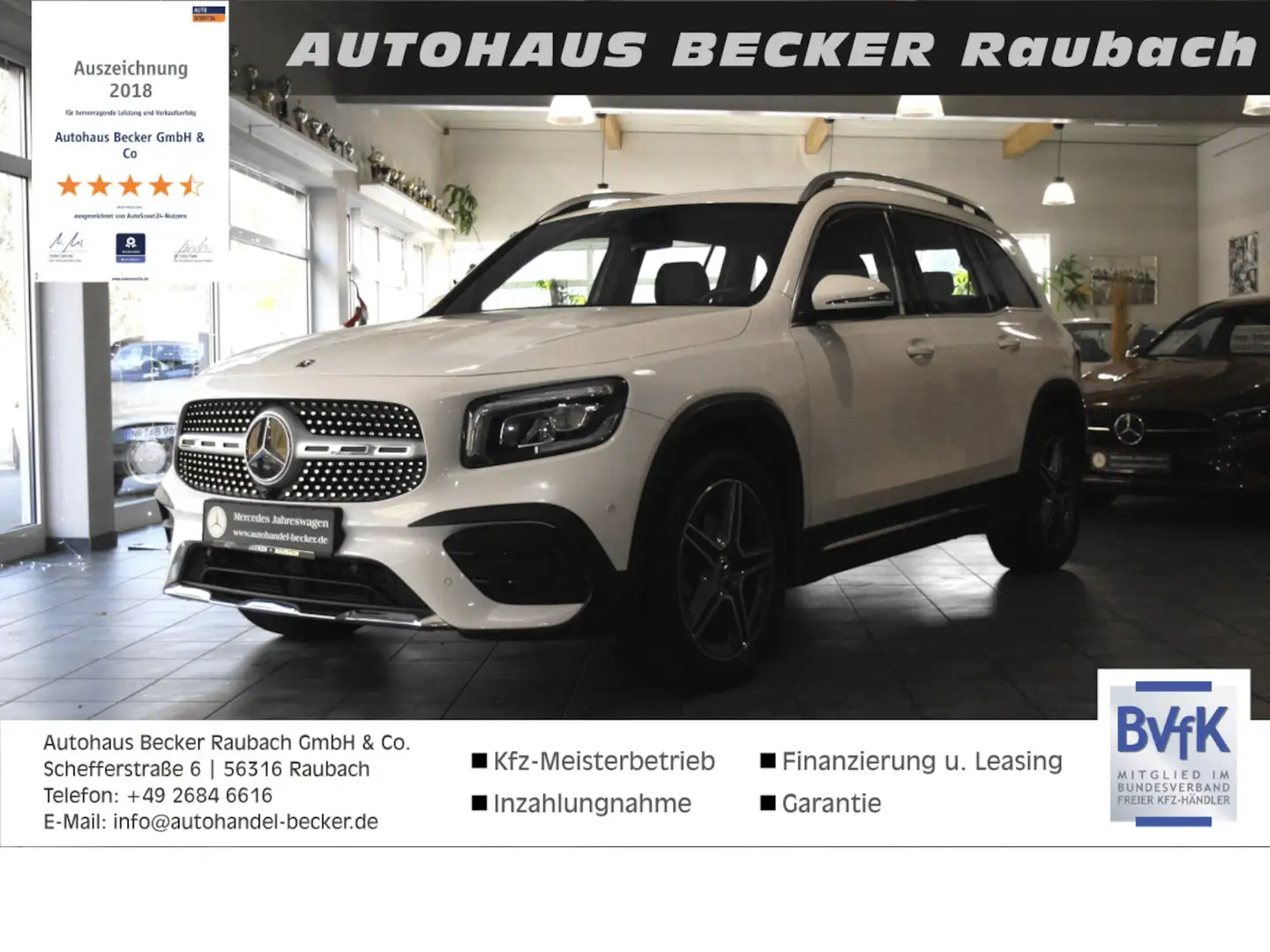 Mercedes-Benz GLB 180 d AMG *Fondsitze verstellbar*MBUX*LED Biały - 1