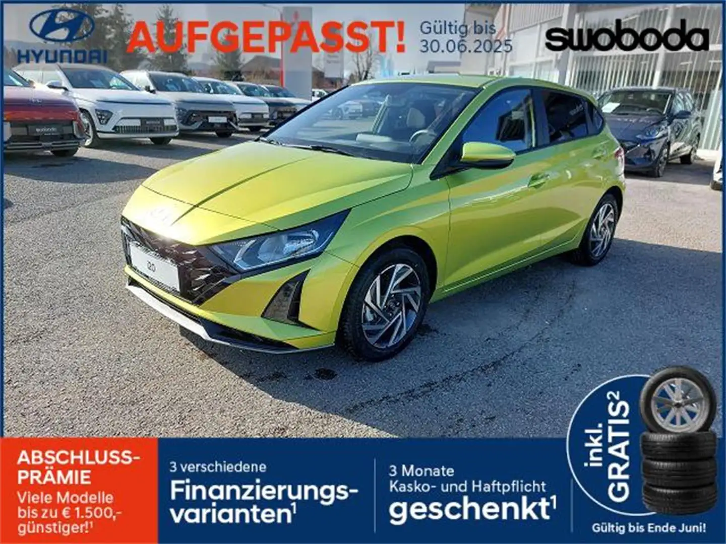 Hyundai i20 (BC3) i Line Plus 1,0 T-GDI b4bp1 Jaune - 1