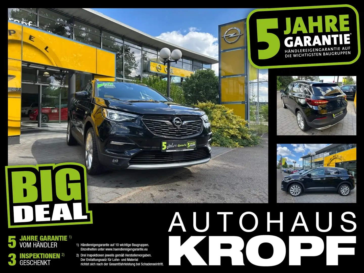 Opel Grandland X 1.5 D Ultimate 360°,SHZ, NAVI*ab2,99% Schwarz - 1